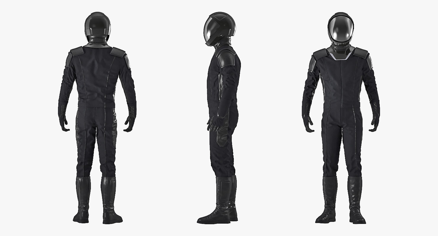 Wallpaper #K2dt95IBSpphPi3-a4aI333 Sci Fi Astronaut Drakt Svart Standing Pose 3D Model 3D Modell 139