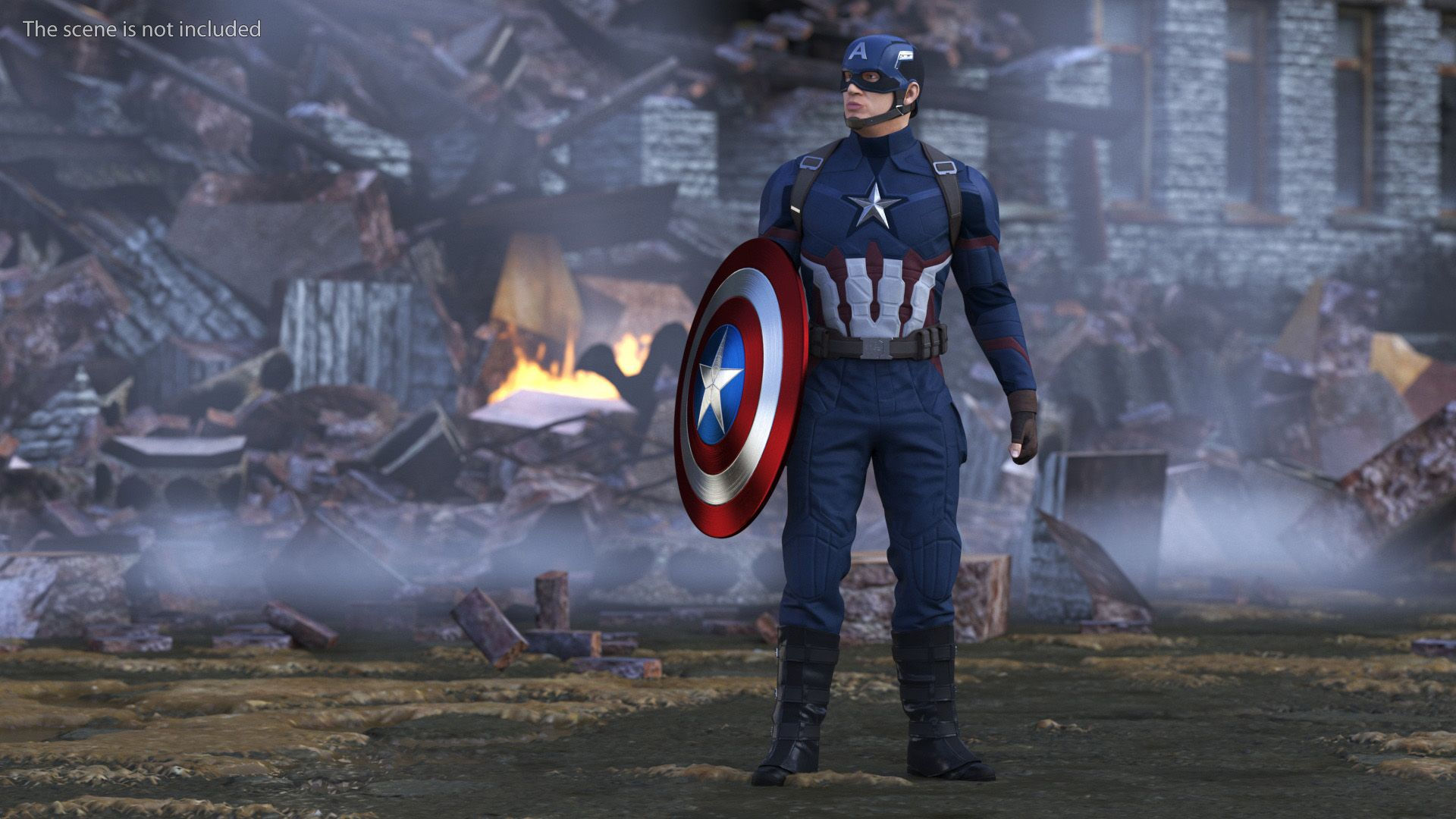 Wallpaper #oRxmQZMB8JfcLg2JM_fg209 Captain America Standing 3D Model 149 Max Gltf Obj Ma Upk