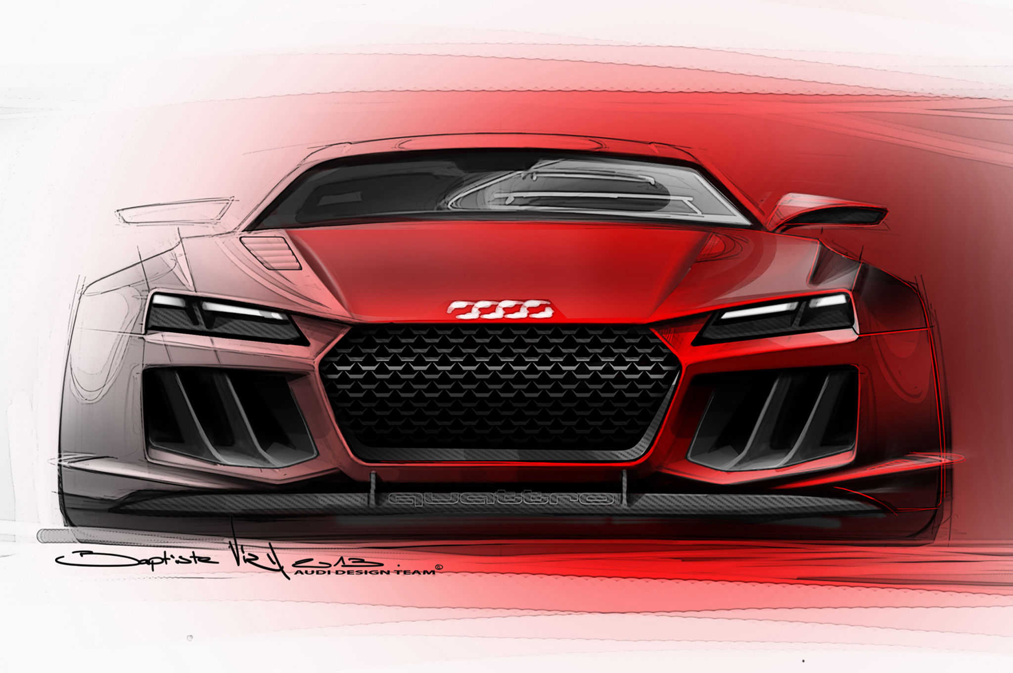 Wallpaper #QWd37pIBSpphPi3-ql0r74 Audi Quattro Sport Concept Sketches Shown Before Frankfurt