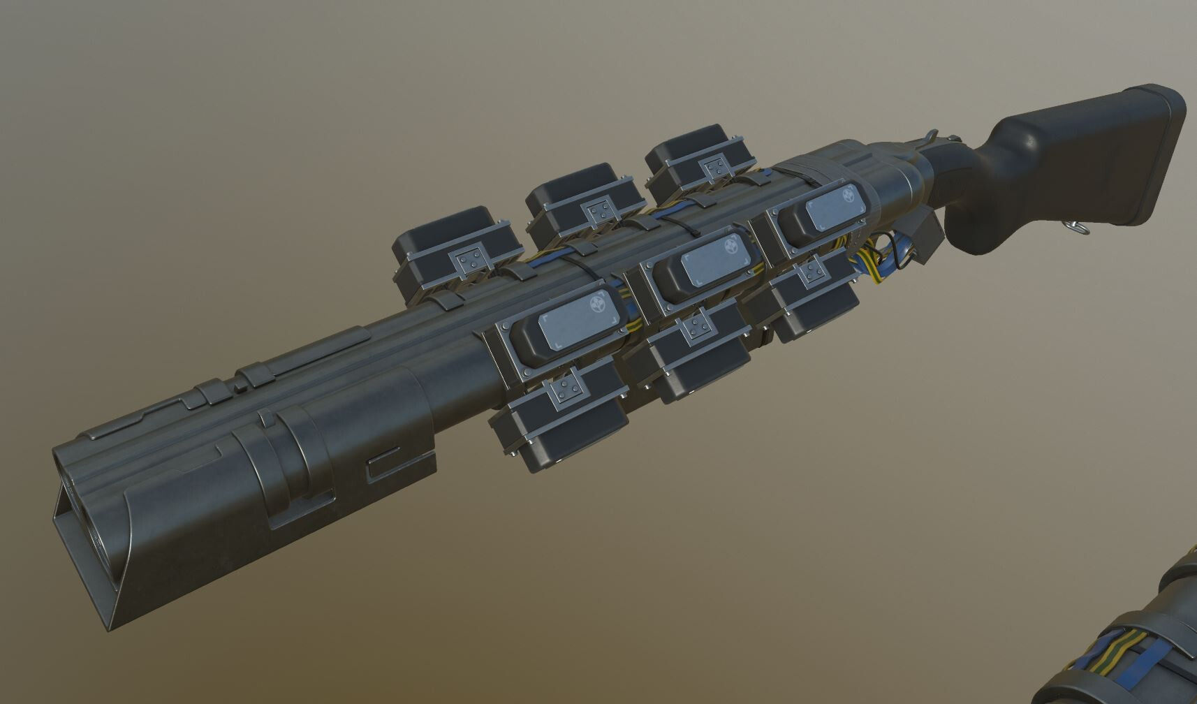 Wallpaper #HBlDBI8BtGB6xQ784k6911 Artstation Cyberpunk 2077 Tech Shotgun Wip 002