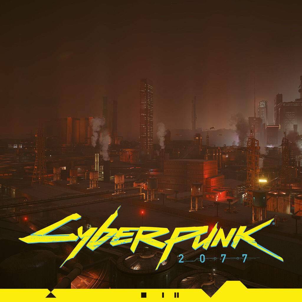 Wallpaper #5hk4BI8BtGB6xQ781U3W9 Artstation Cyberpunk 2077 Northside Industrial Open World Lighting