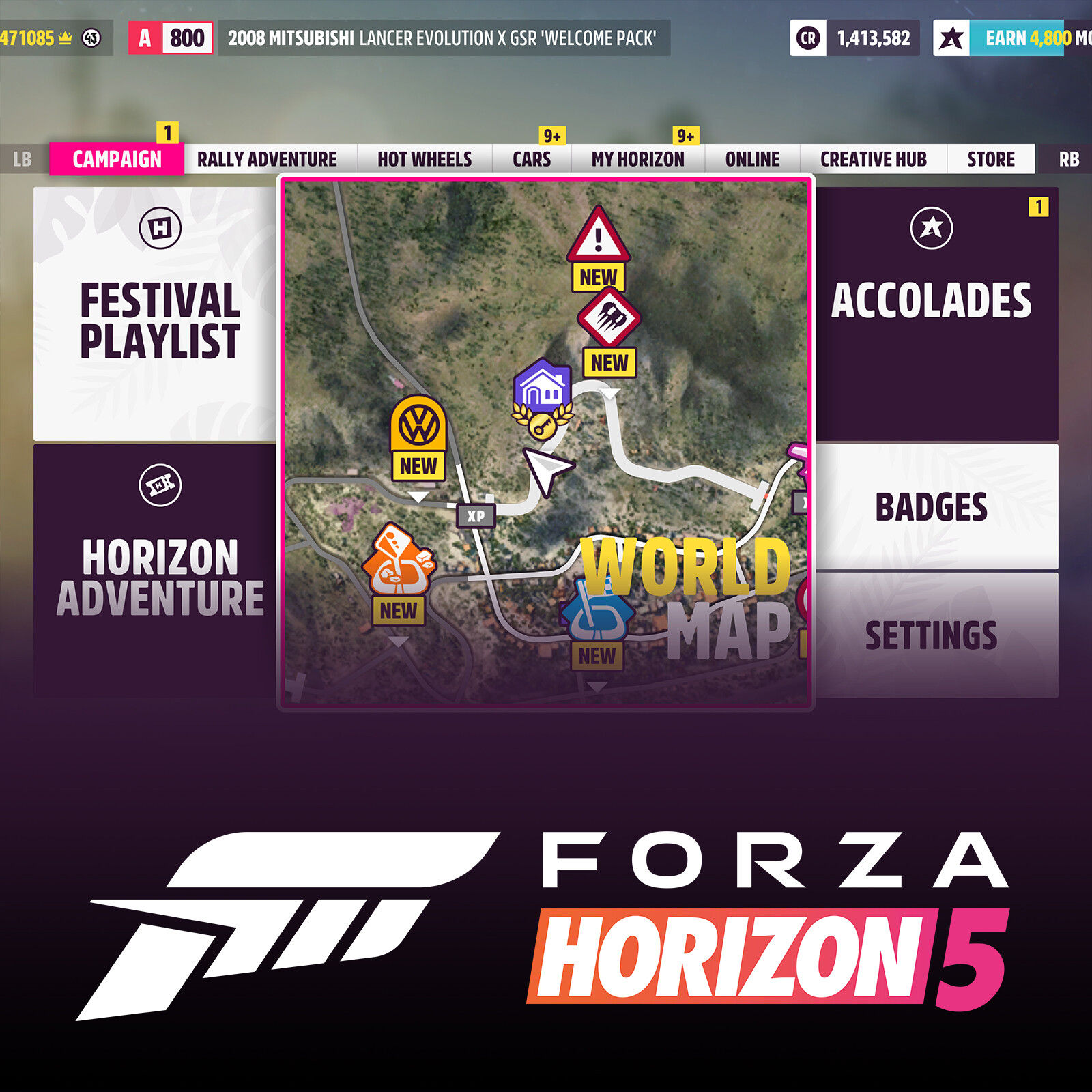 Wallpaper #CxonTpMB1yWOL4qgMH3n222 Artstation Forza Horizon 5 Pause Menu Ui