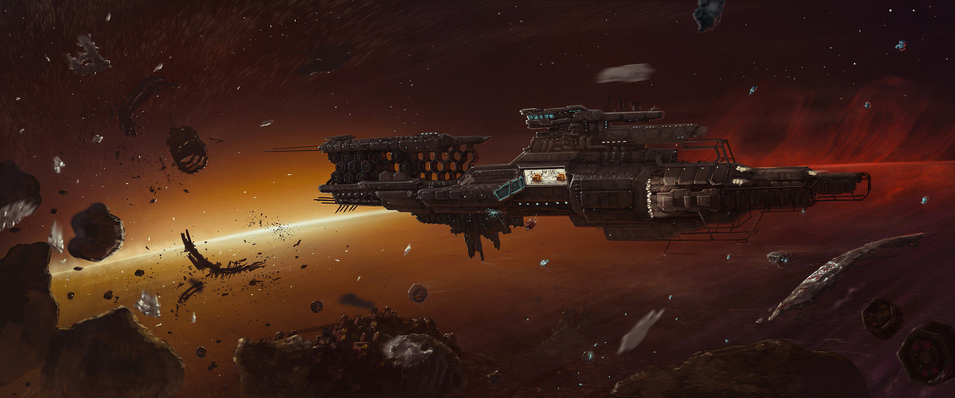Wallpaper #8miAIJMBSpphPi3-mS3Z5 Abandoned Spacecraft in Space