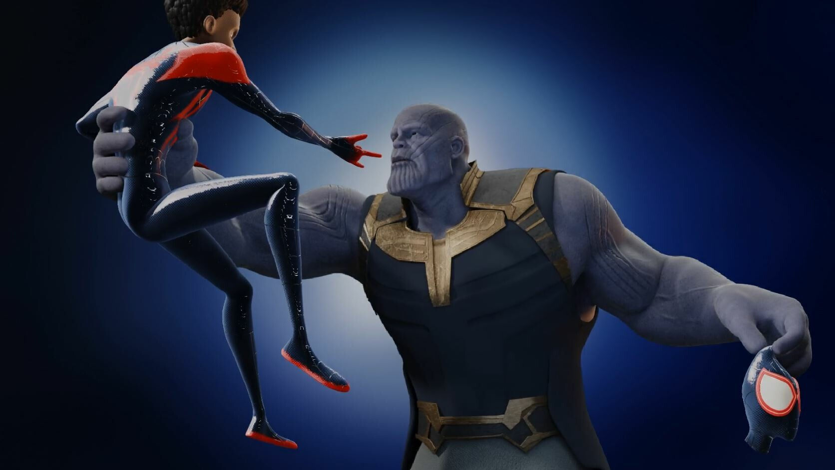 Wallpaper #oRl2Io8BtGB6xQ78iYI120 Artstation Thanos vs Spiderman