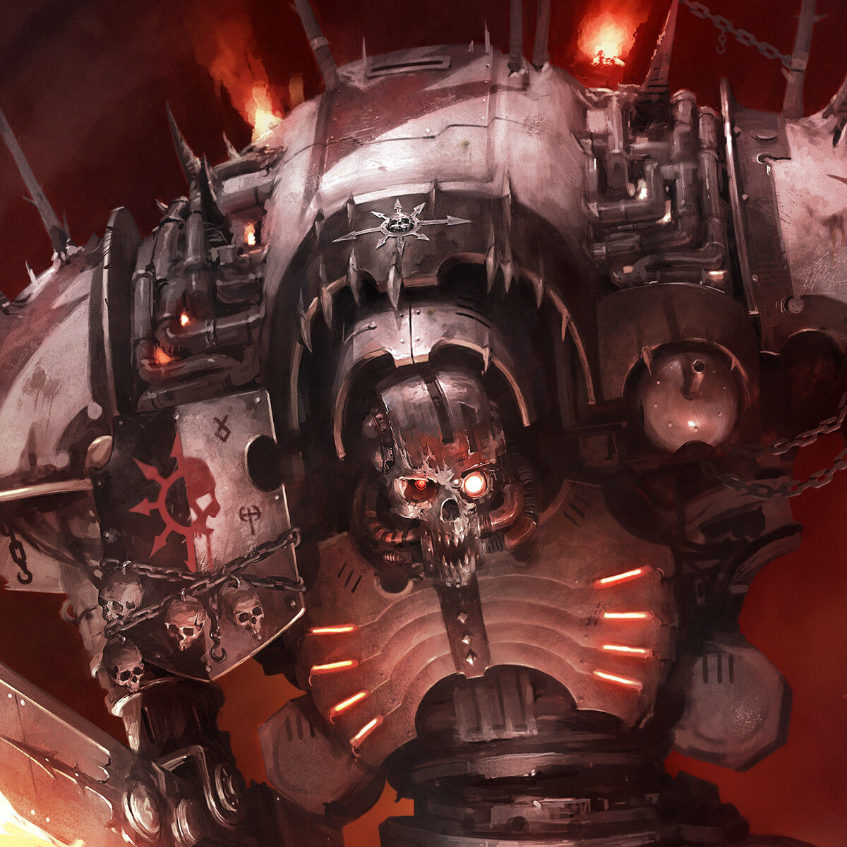 Wallpaper #5XfXJ5MB-pgBXx60OqfB43 Jaime Martinez Warhammer 40k Chaos Knights Cover