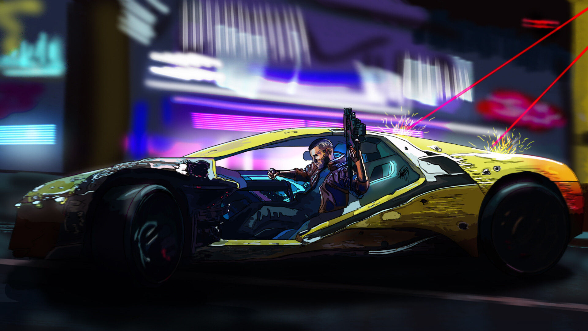 Wallpaper #lTsFbpcBSWmA-tzpB45794 Cyberpunk Wallpaper 1920x1080 120 Foto