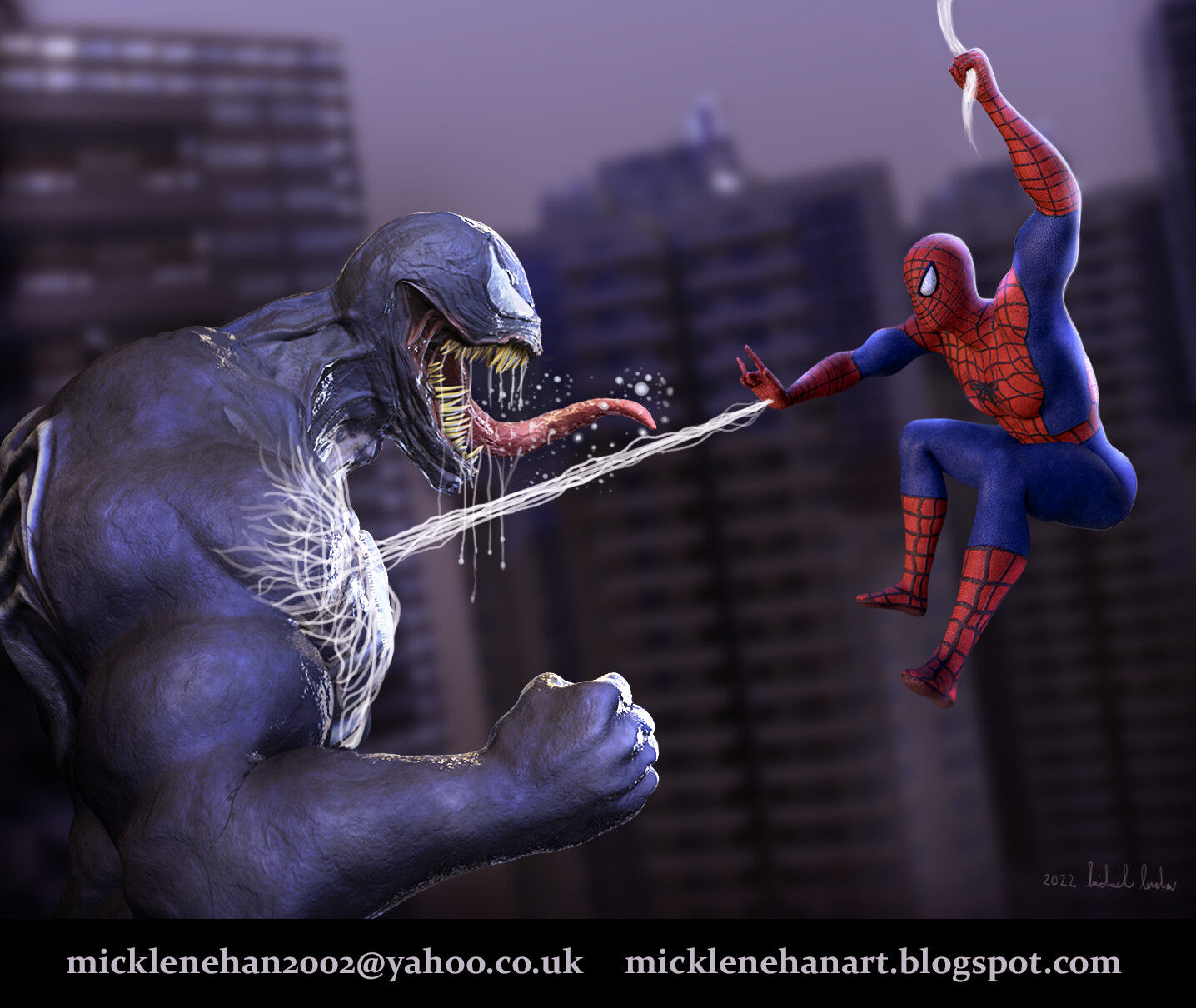 Wallpaper #faegMpMBlSzal8H1W9v9262 Artstation Spiderman vs Venom Fan Art