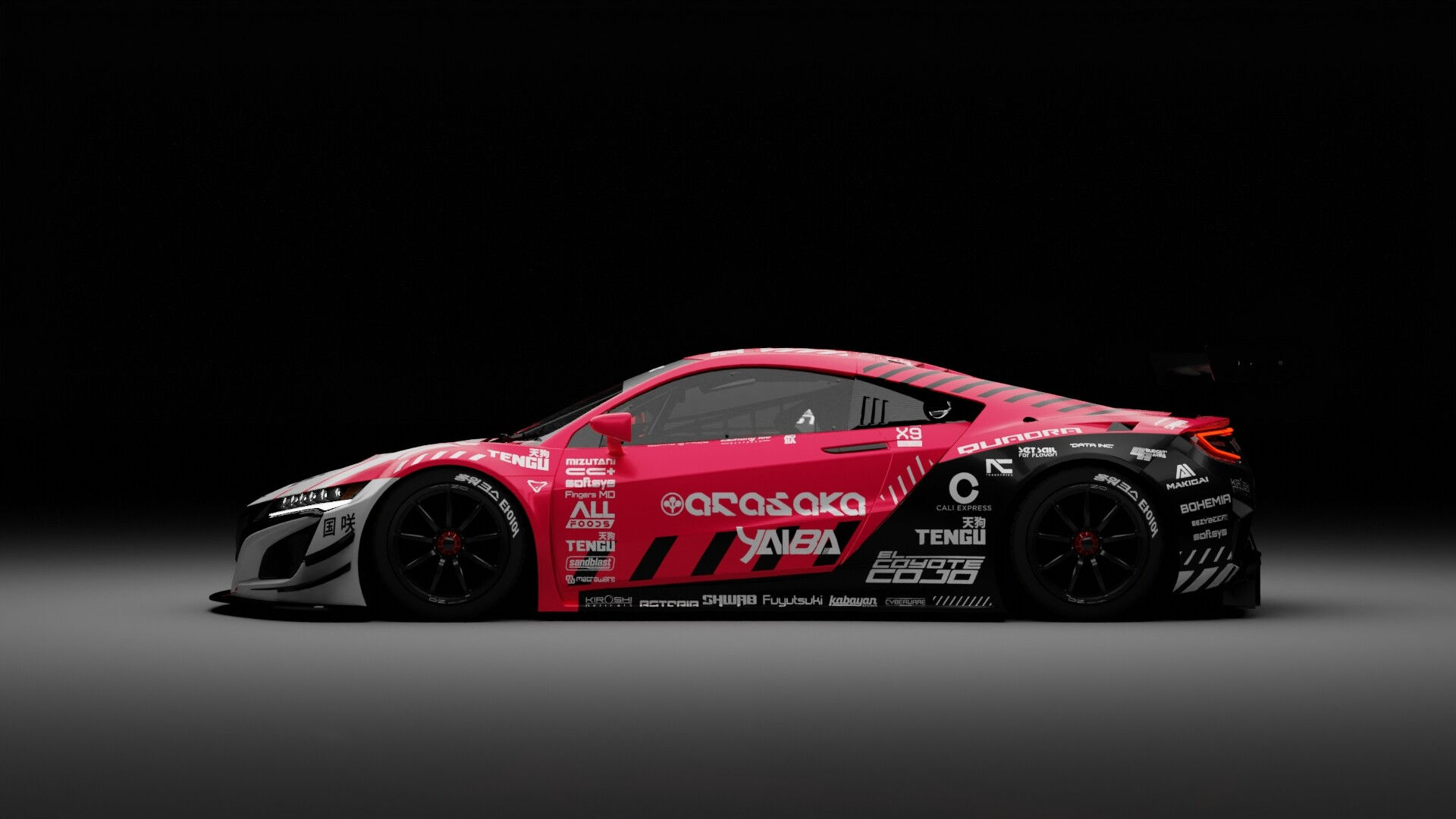 Wallpaper #F2dKBJMBSpphPi3-6bcf8 Honda Nsx Gt3 Cyberpunk 2077 Arasaka Livery by Hongworks Design