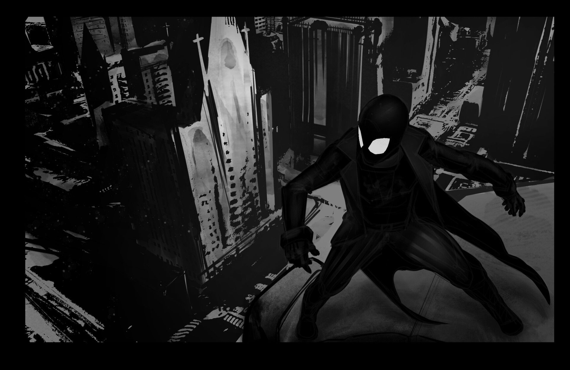 Wallpaper #qKU3MpMB0vj5YdARFNOs315 Artstation Spider Noir Boards