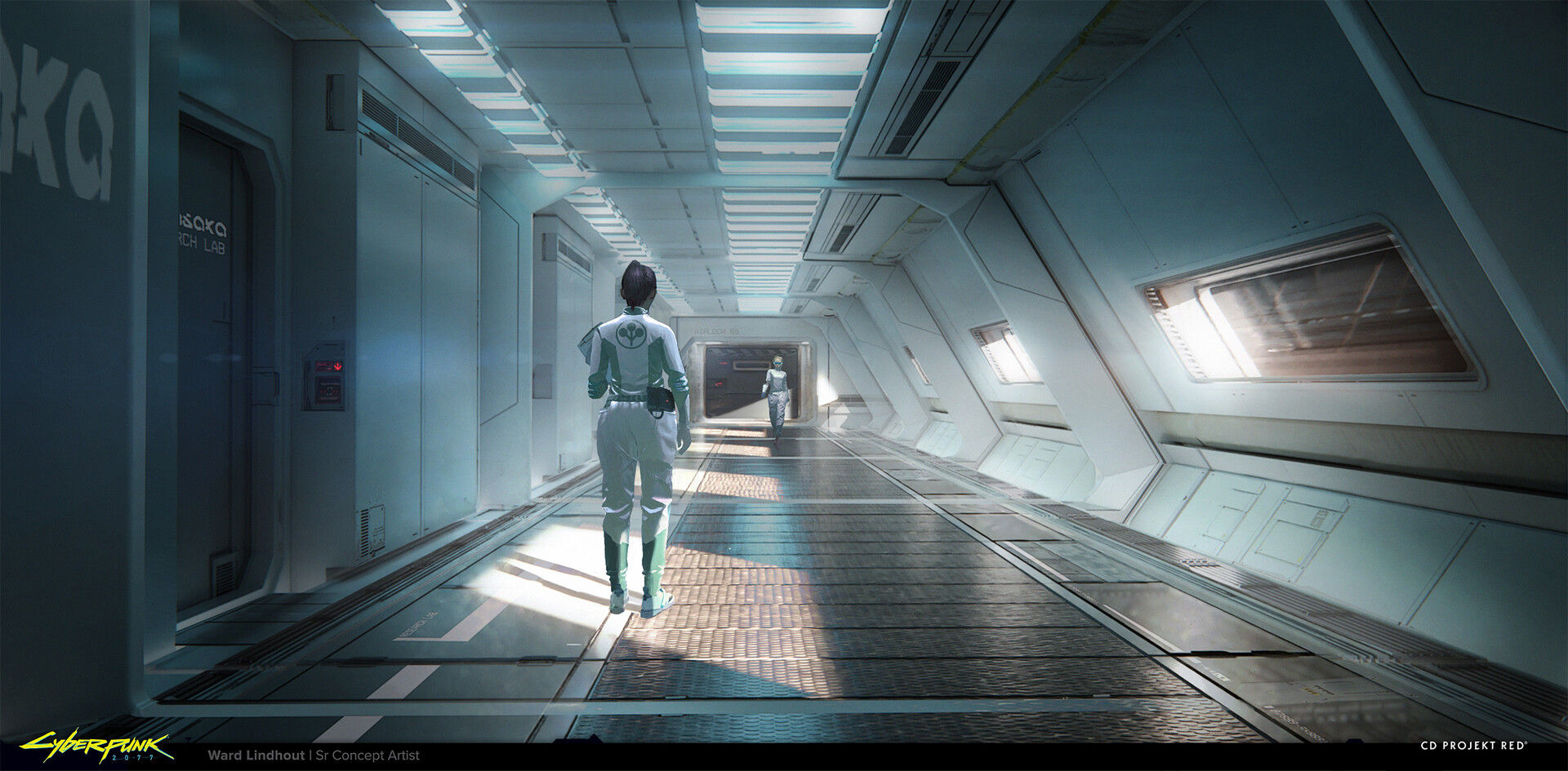 Wallpaper #cwBT644BSdW8dNoukRHS2 Ward Lindhout Cyberpunk 2077 Arasaka Space Station