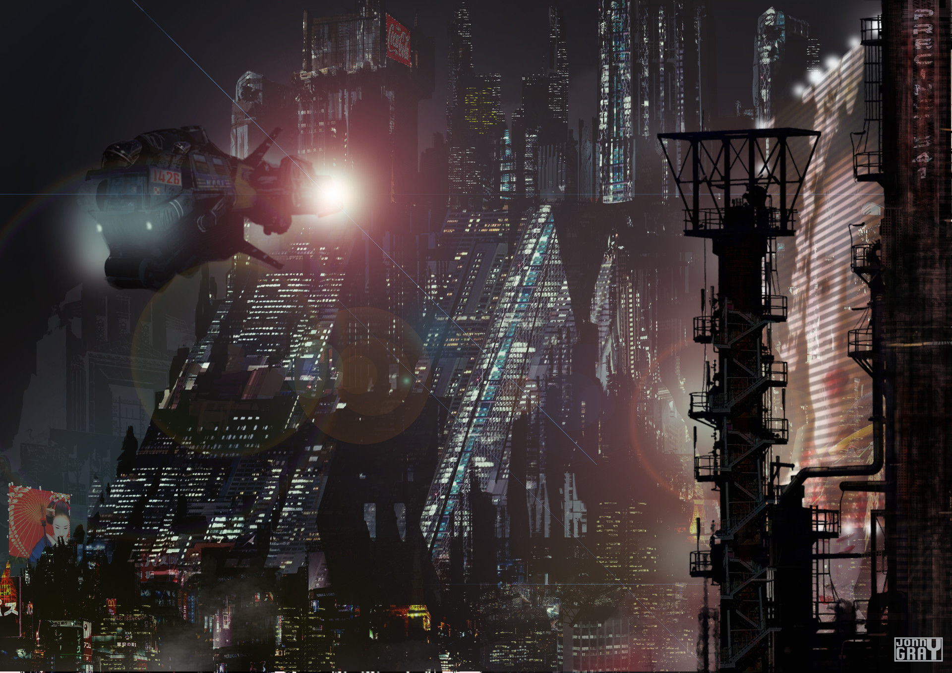 Wallpaper #URmCE48BtGB6xQ78V2Yp0 Artstation Tech Noir