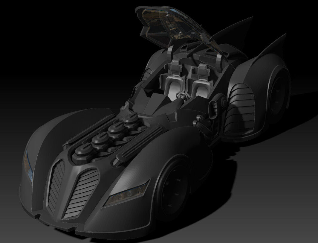 Wallpaper #VKmViZcBxbDgA0RlLfCu41 Bruno Silva Batmobile Arkham Asylum 3D Printable