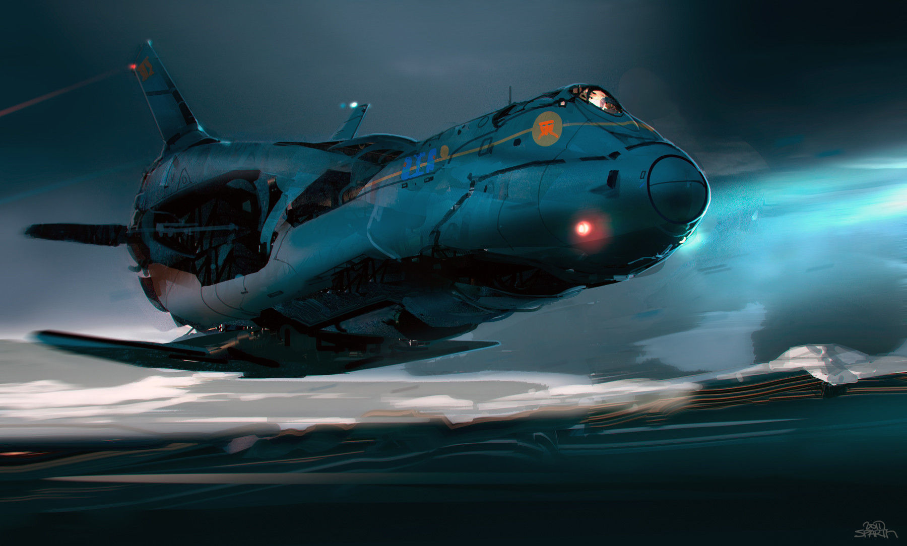 Wallpaper #W2dA_5IBSpphPi3-PqJe100 Artstation Spaceship Study