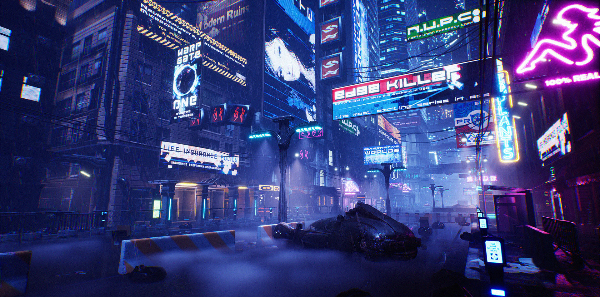 Wallpaper #OddBMpMB4Oq-IITvxDZL330 Cyberpunk City by Jonas Roscinas Picture Series Rcyberpunk