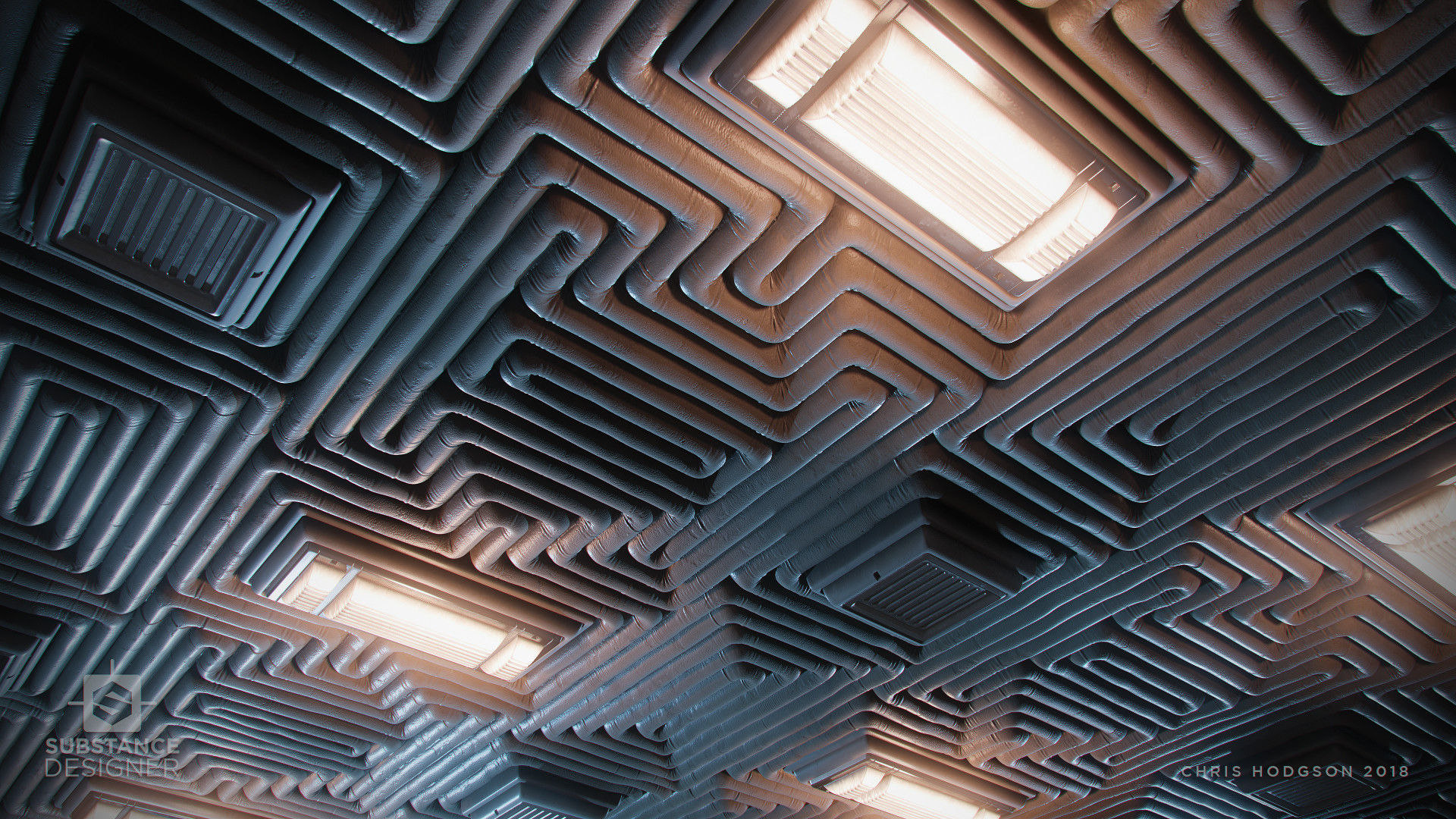 Wallpaper #whmgHo8BtGB6xQ78cXn614 Artstation Sci Fi Padded Ceiling