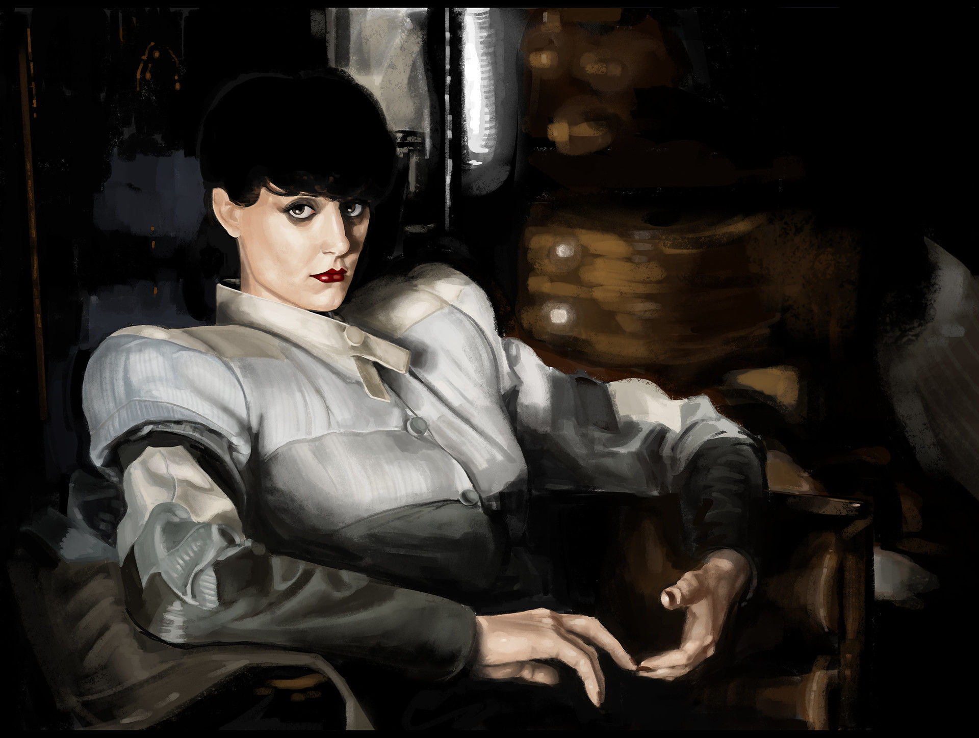 Wallpaper #NIJmQJMB0GiFKesMCsGr298 Artstation Blade Runner Rachael