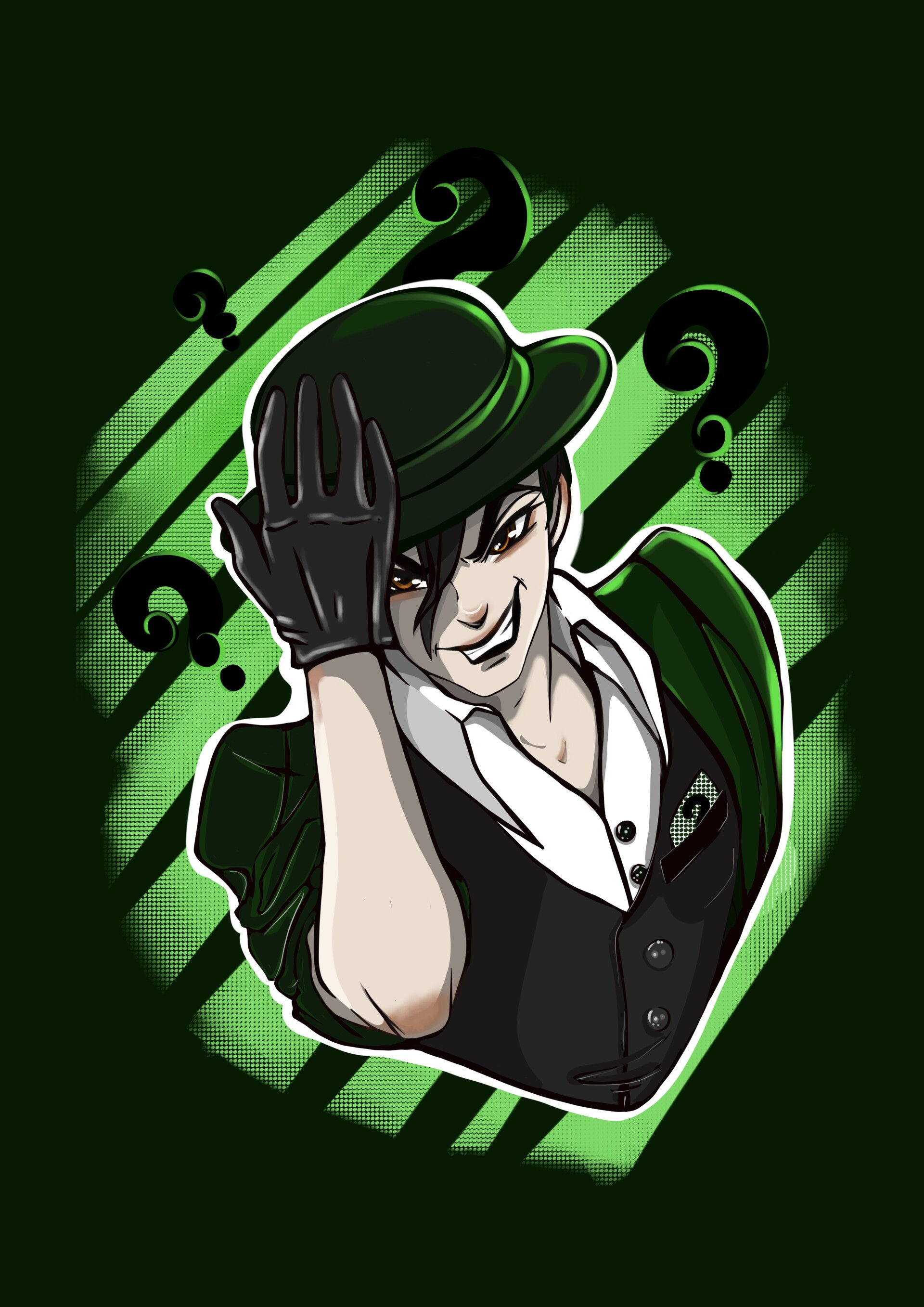 Wallpaper #Cf_SapMB3lSXT3zUreez153 Artstation Riddler Art