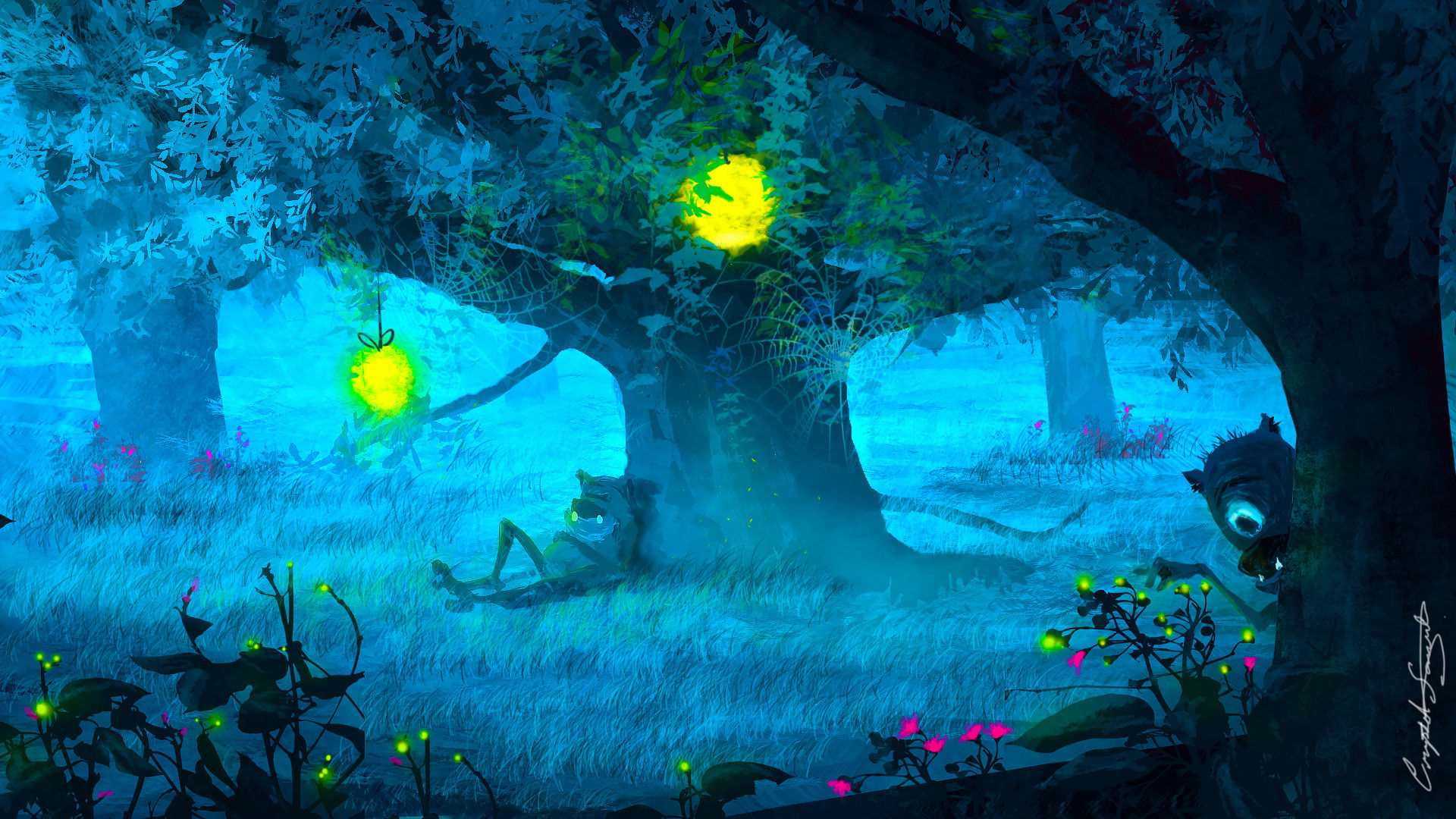 Wallpaper #r2fTEJMBSpphPi3-HPTq11 Artstation Secret Forest Personal Project