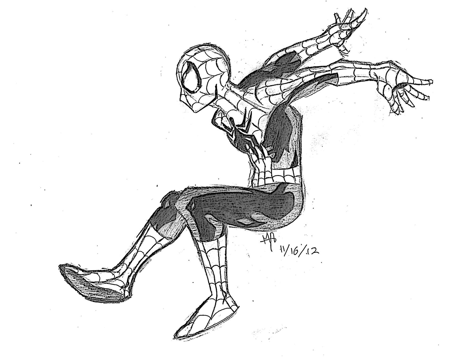 Wallpaper #EGiVFpMBSpphPi3-6QxI228 Spiderman Sketches