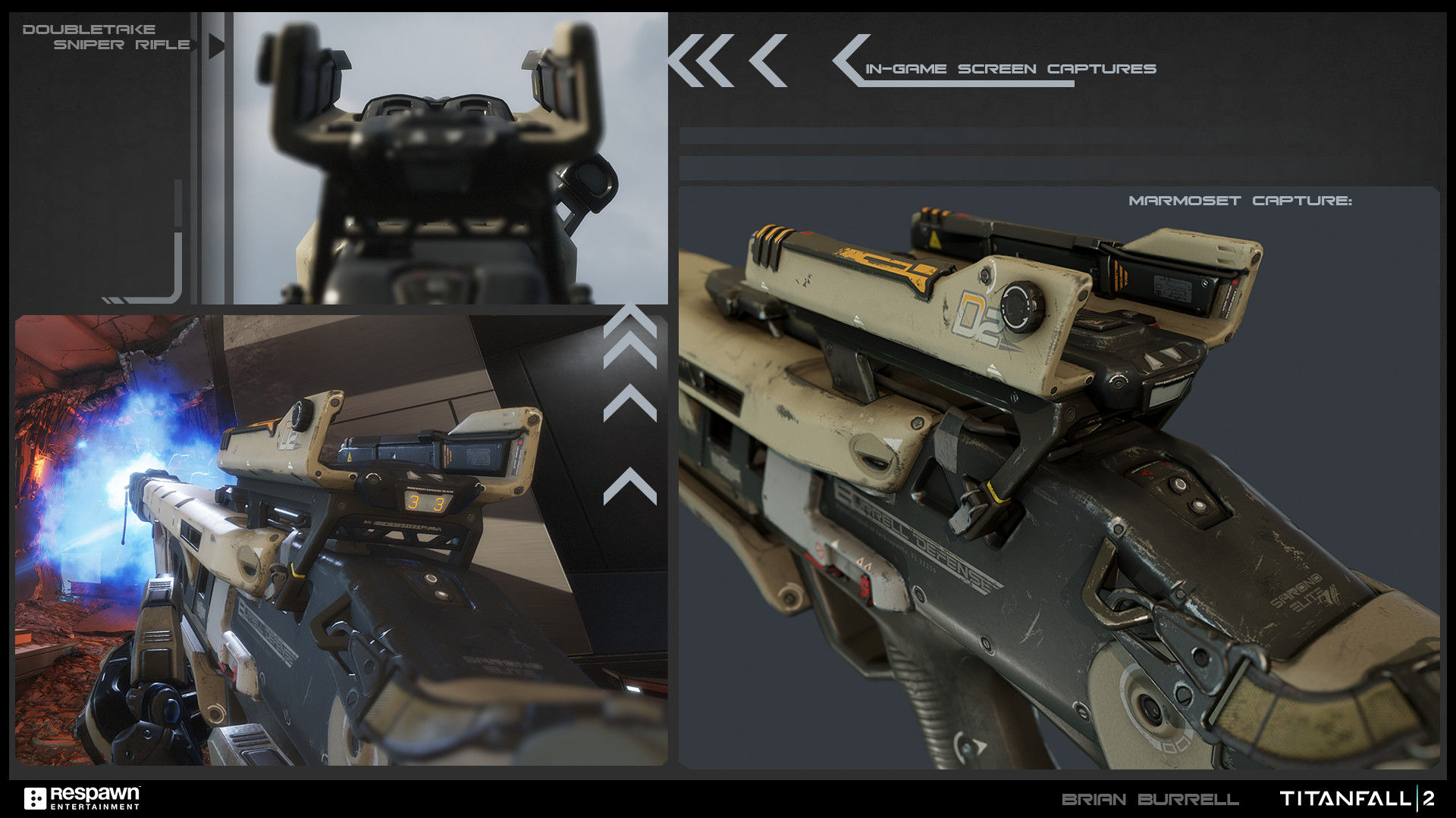 Wallpaper #LfQxOpMBKFX8bn3r2HjQ329 Brian Burrell Doubletake Sniper Rifle Titanfall 2