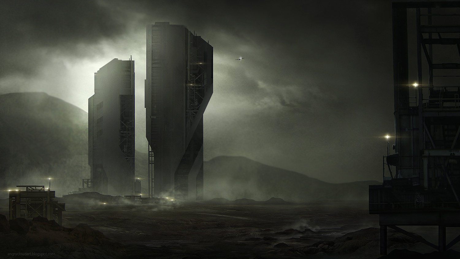 Wallpaper #H3038o4Bnwiau_P6CQuy0 Dark Sci Fi by Magdalena Swiderska Rimaginarytowers