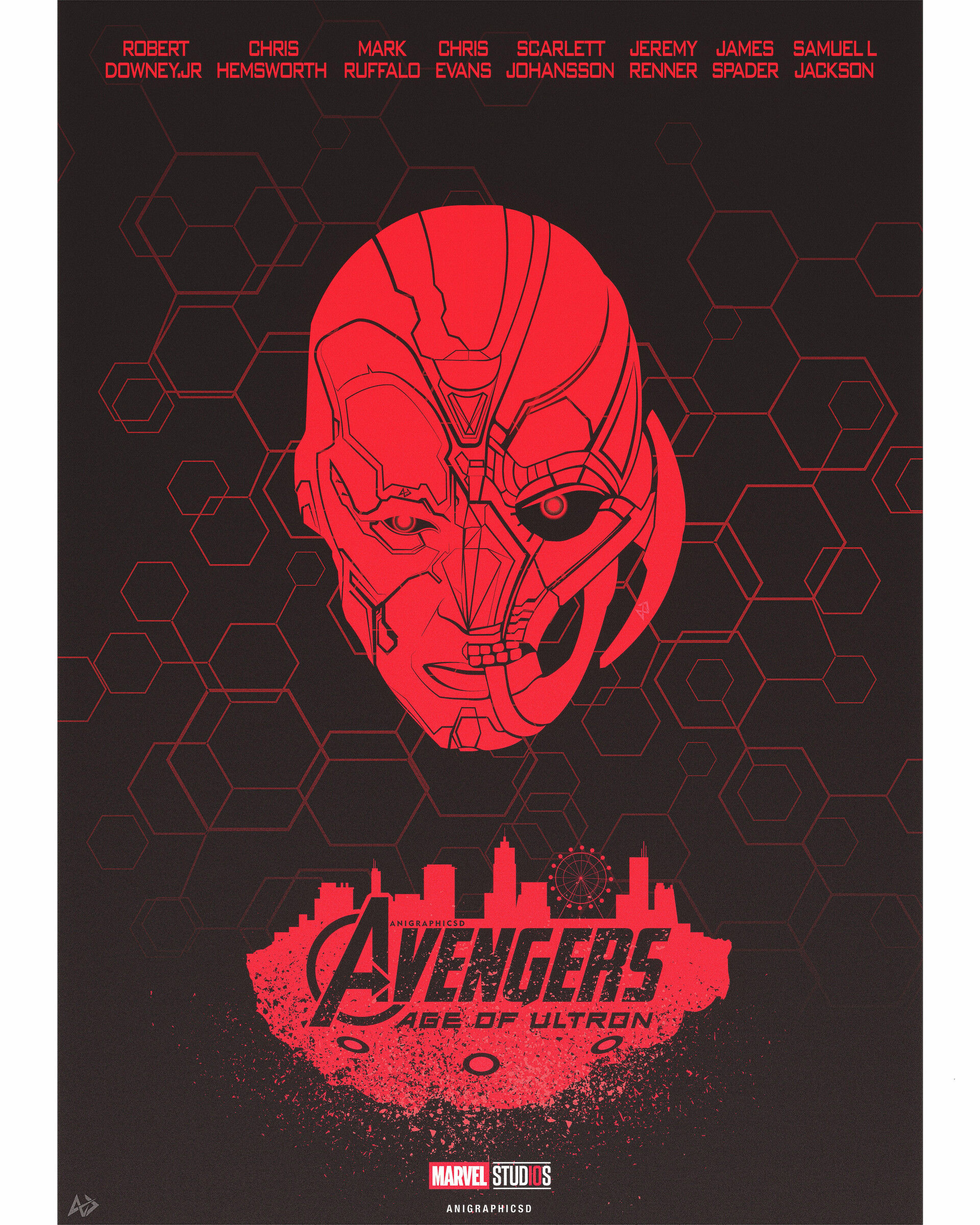 Wallpaper #VKUvOJMBVBiSkHCa0Y3z41 Anirudh Mahansaria Avengers Age of Ultron Minimal Poster