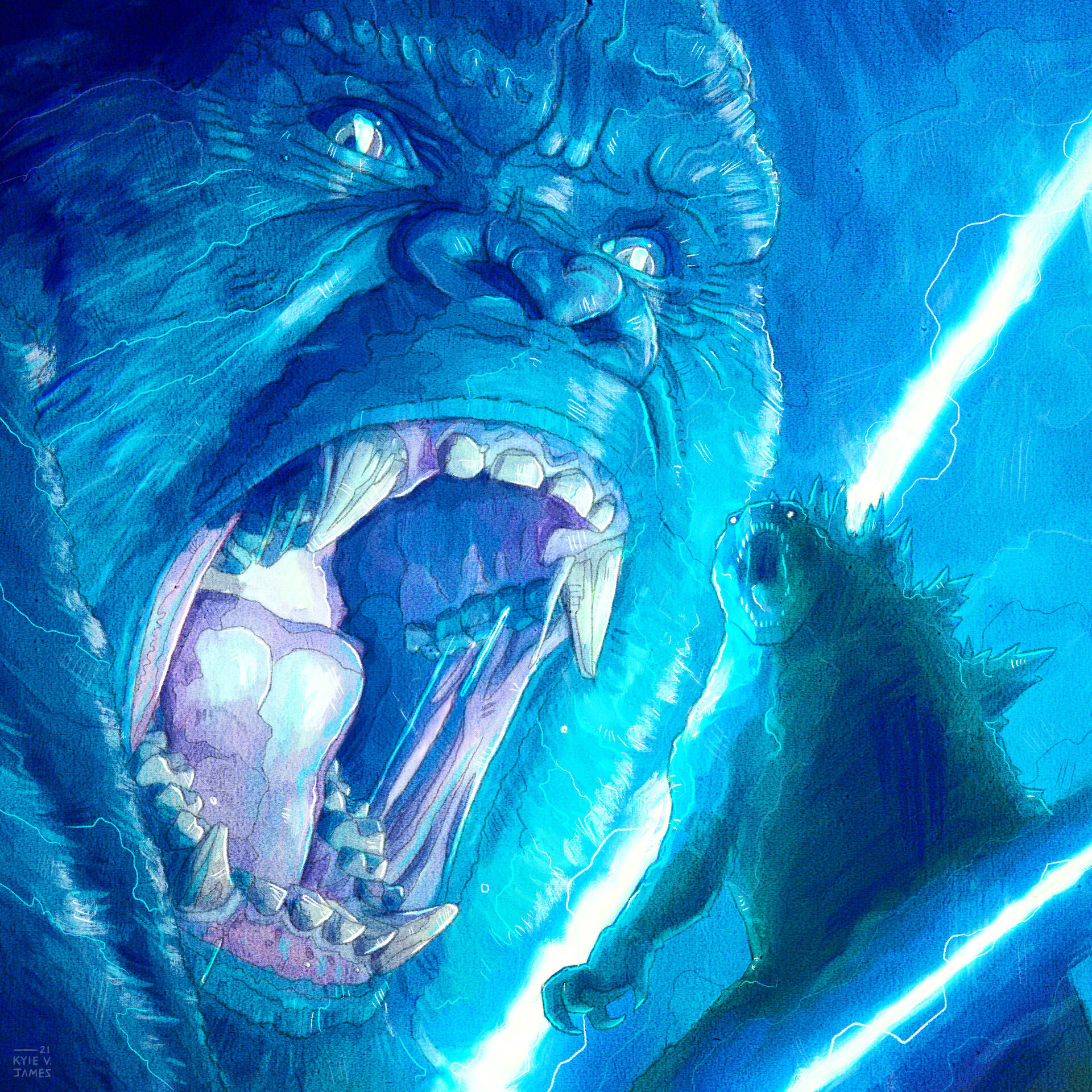 Wallpaper #1u_fTJMBMN-XEVvVqz475 King Kong vs Godzilla vs Hulk