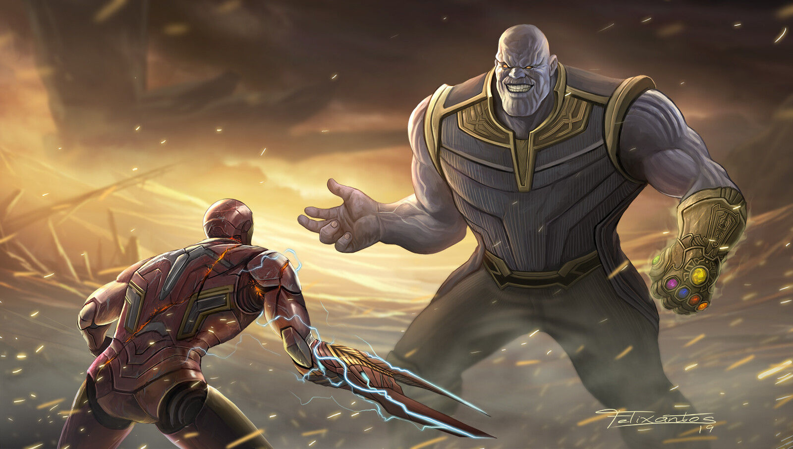 Wallpaper #FWex6pIBSpphPi3-lEi-61 Felixantos Thanos vs Ironman Avengers Endgame Timelapse