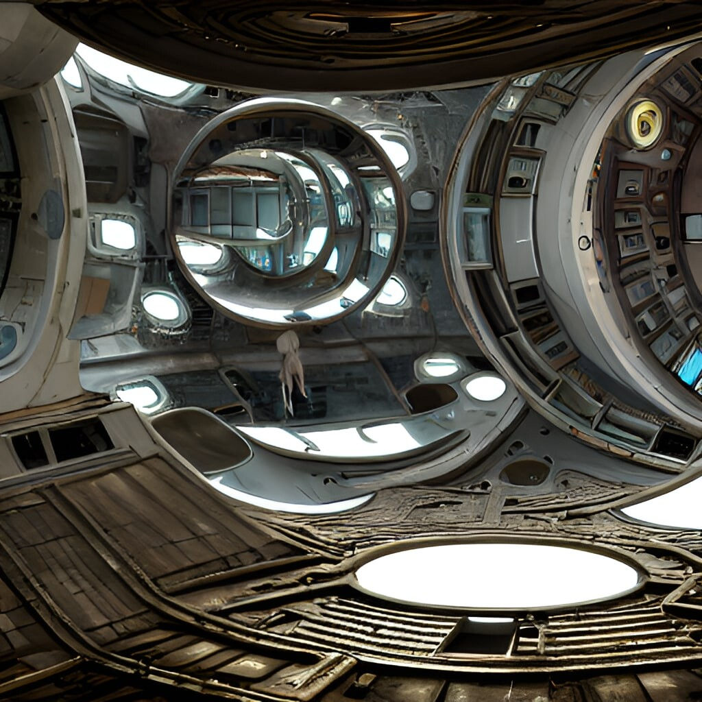 Wallpaper #8miAIJMBSpphPi3-mS3Z30 Artstation Abandoned Spaceship Interior