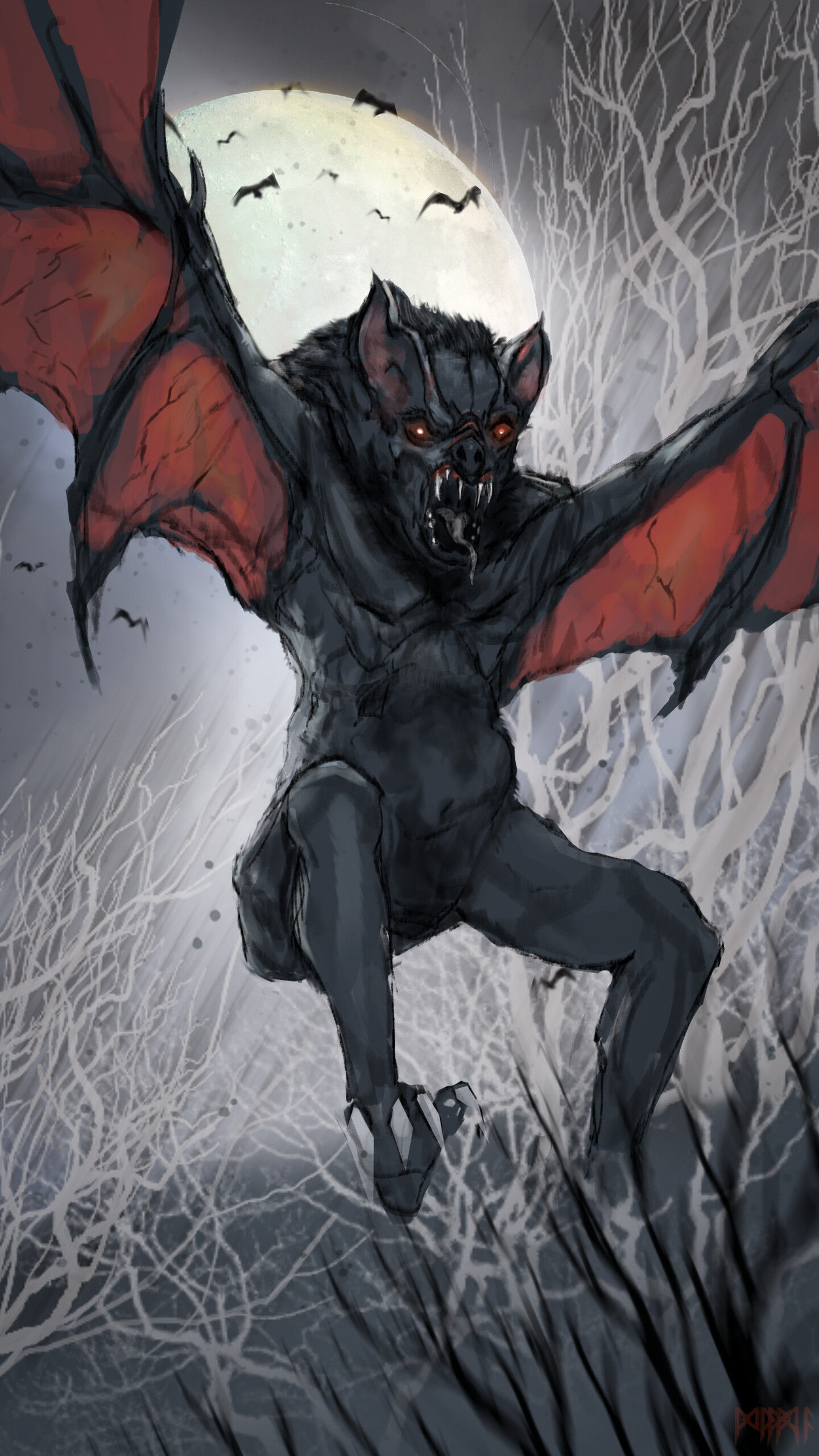Wallpaper #dfTIOpMBKFX8bn3roXlL41 Vampire Bat Creature