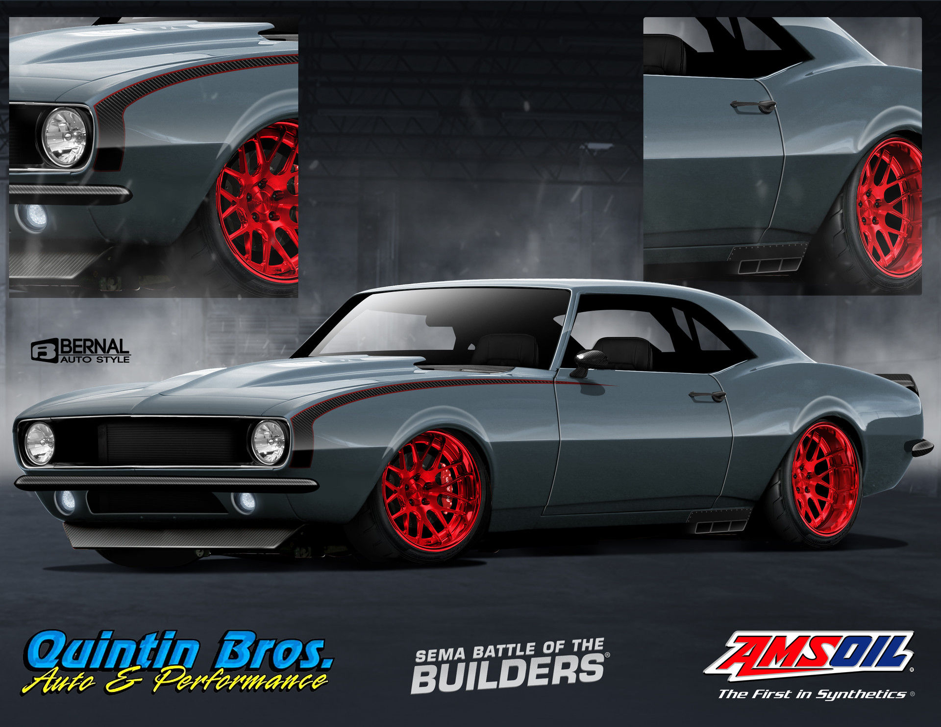Wallpaper #PBkAHY8BtGB6xQ78-XY710 Matt Bernal Quintin Brothers 68 Camaro Pro Touring