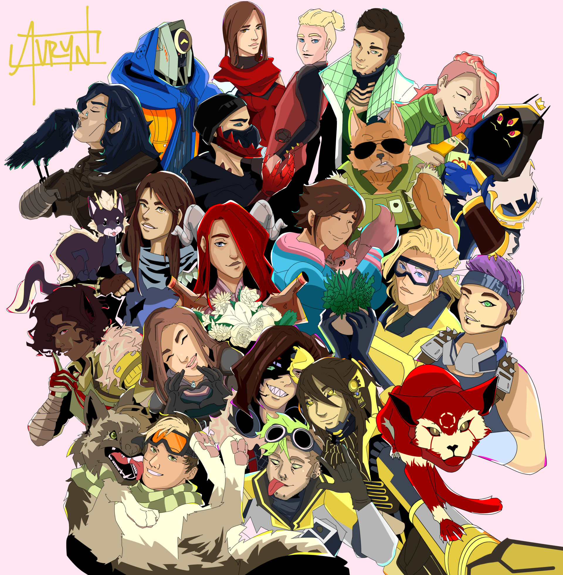 Wallpaper #eRmCFY8BtGB6xQ78NWue0 Artstation Forever Family Apex Legends Fanart