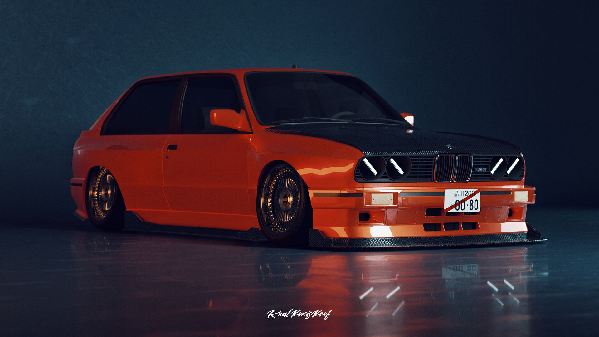 Wallpaper #FQBG1o4BSdW8dNou5Qrz52 Boris Studio Widebody BMW E30 M3 Shooting Brake