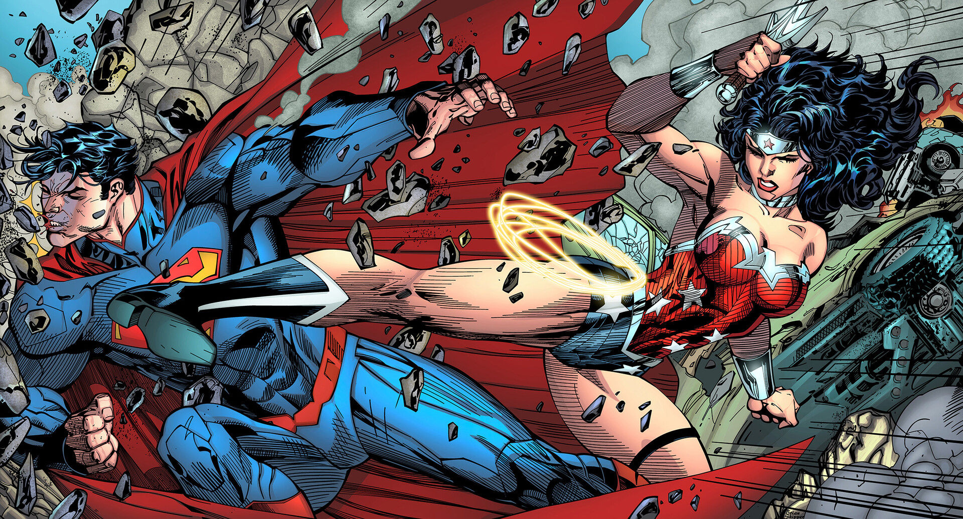 Wallpaper #4vsVhJcBx-Hc5Y20lq6O190 Wonder Woman Superman New 52