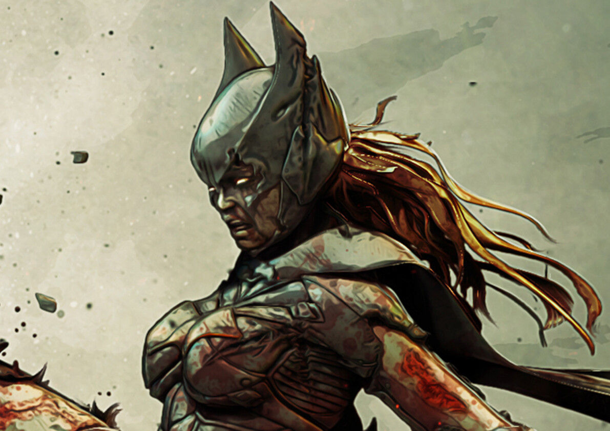 Wallpaper #CxnHLo8BtGB6xQ789ZYx3 Bjorn Barends Batgirl vs Bane