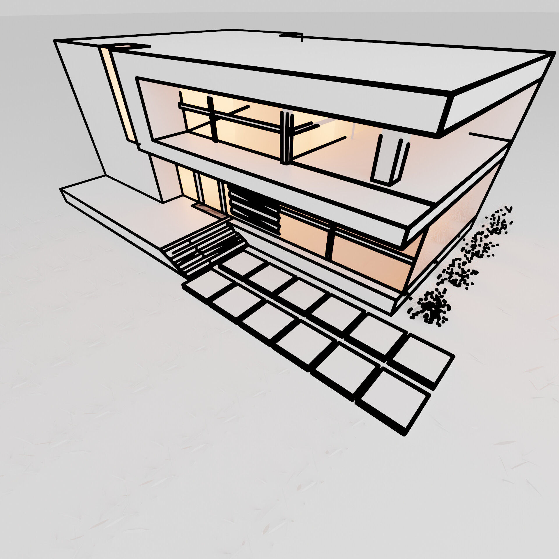 Wallpaper #aWfA6pIBSpphPi3-sEia215 Artstation 3D Building 2d Shader Architectural Perspective View