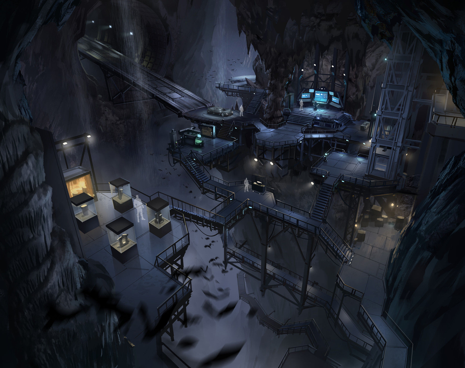 Wallpaper #3GicIZMBSpphPi3-nTDR14 The Batcave Under Construction Rnomansskythegame