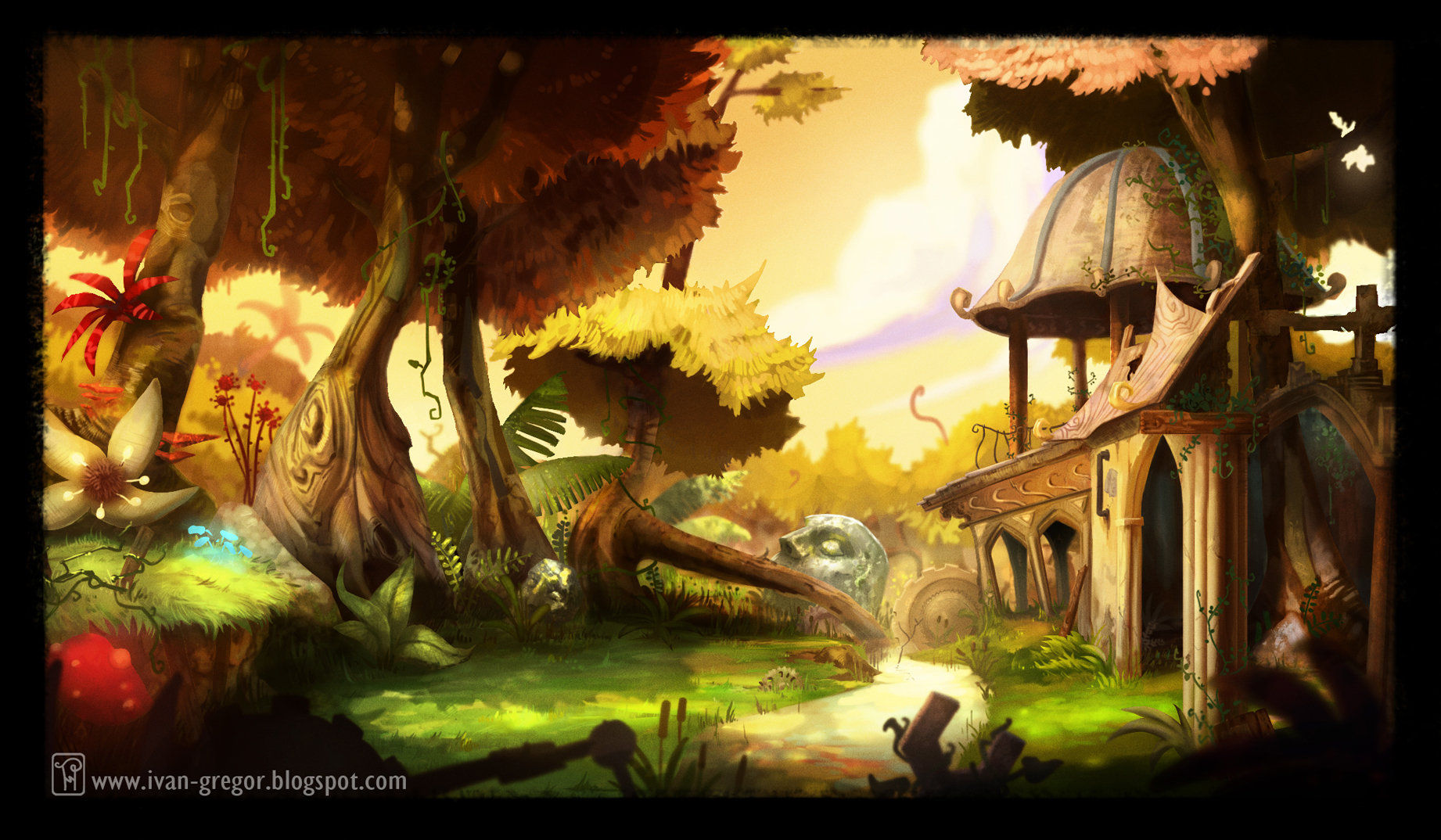 Wallpaper #5hkFF48BtGB6xQ78T25C2 Artstation Steampunk Nature Sorin Mandache