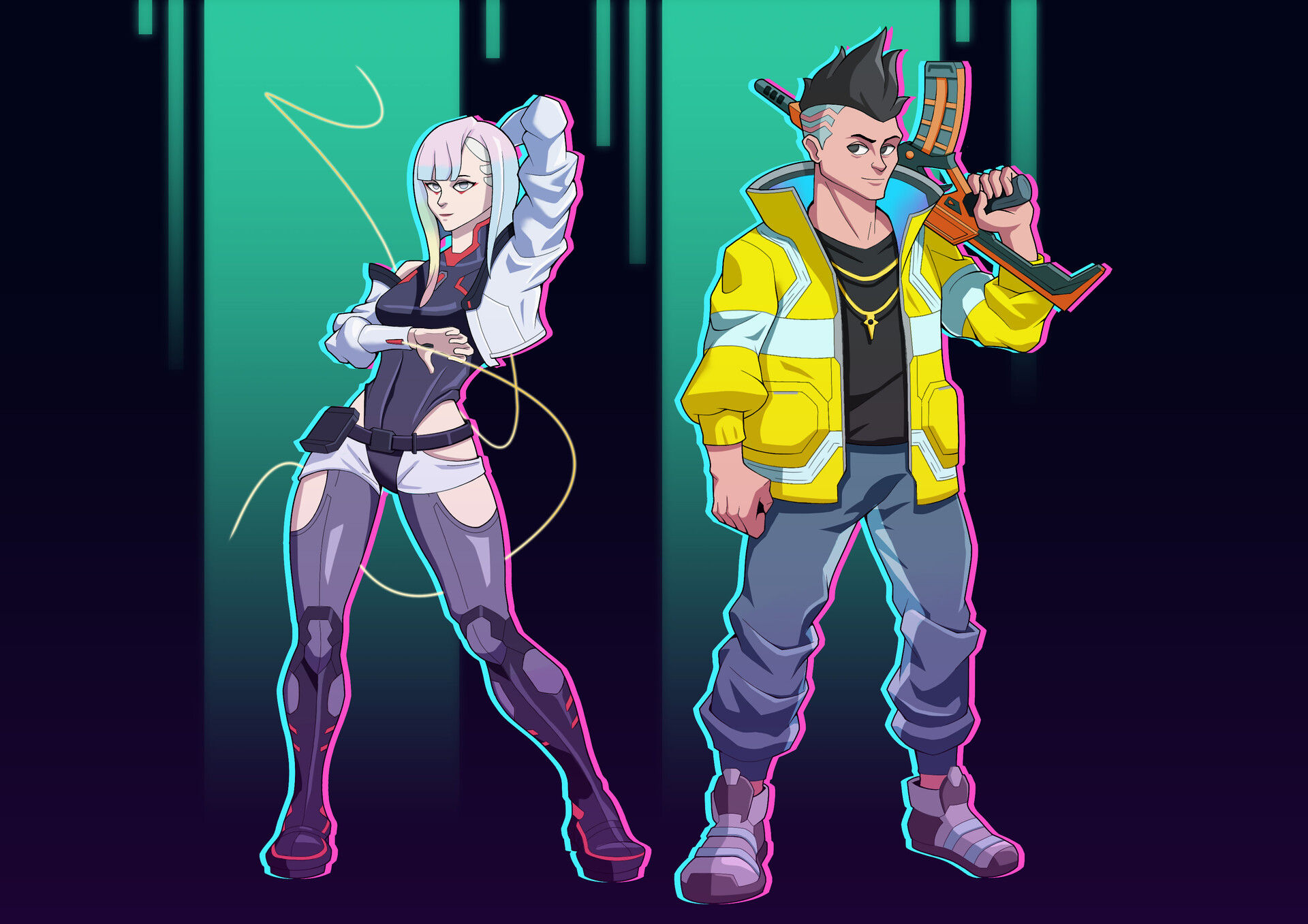 Wallpaper #LBp5UJMB1yWOL4qgL4Da48 Jack Lim Cyberpunk Edge Runner Fan Art
