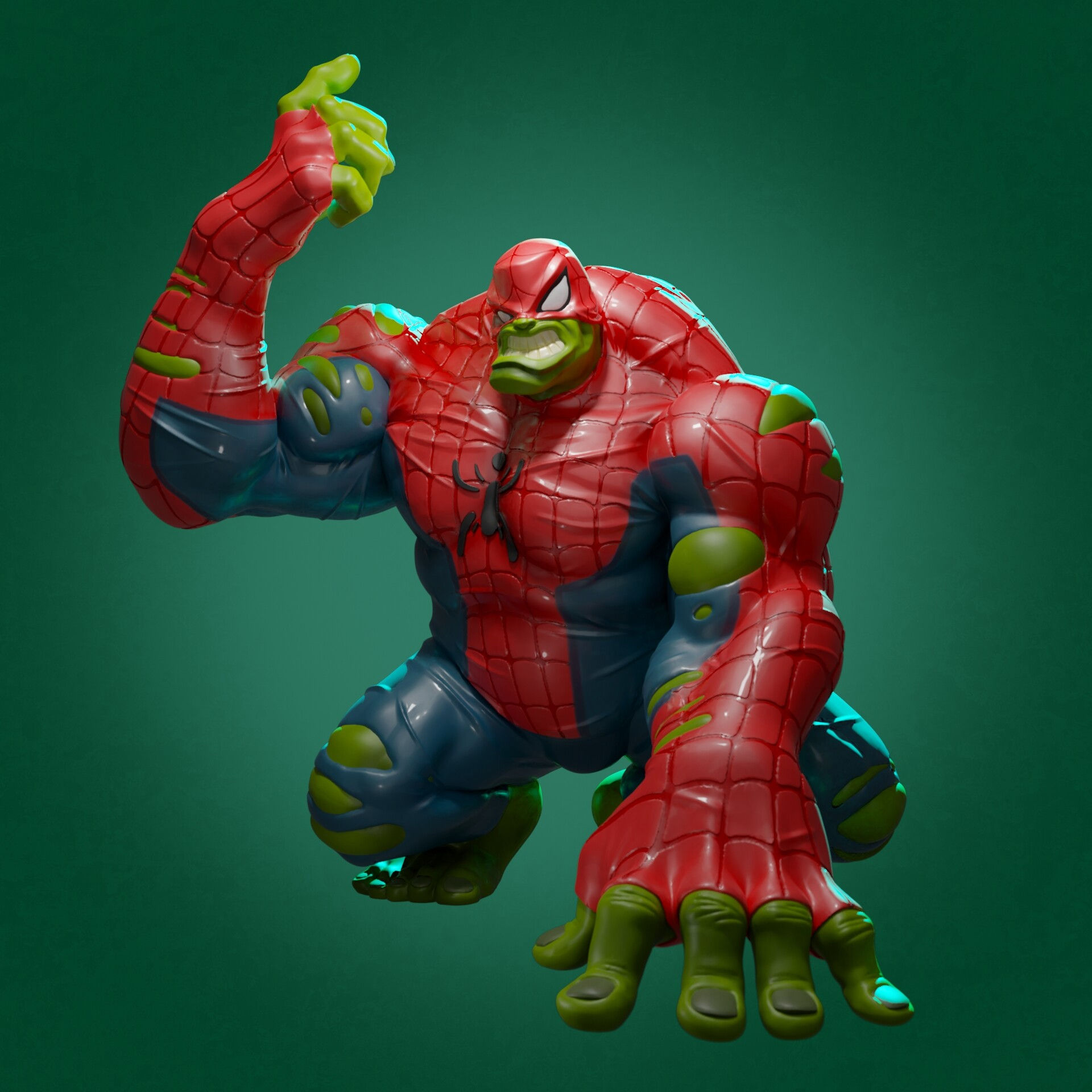 Wallpaper #ZLhdTJIBJvJKYCmEEtLY0 Disney Toybox Spider Hulk Action Figure Spider Man Incredible Mint
