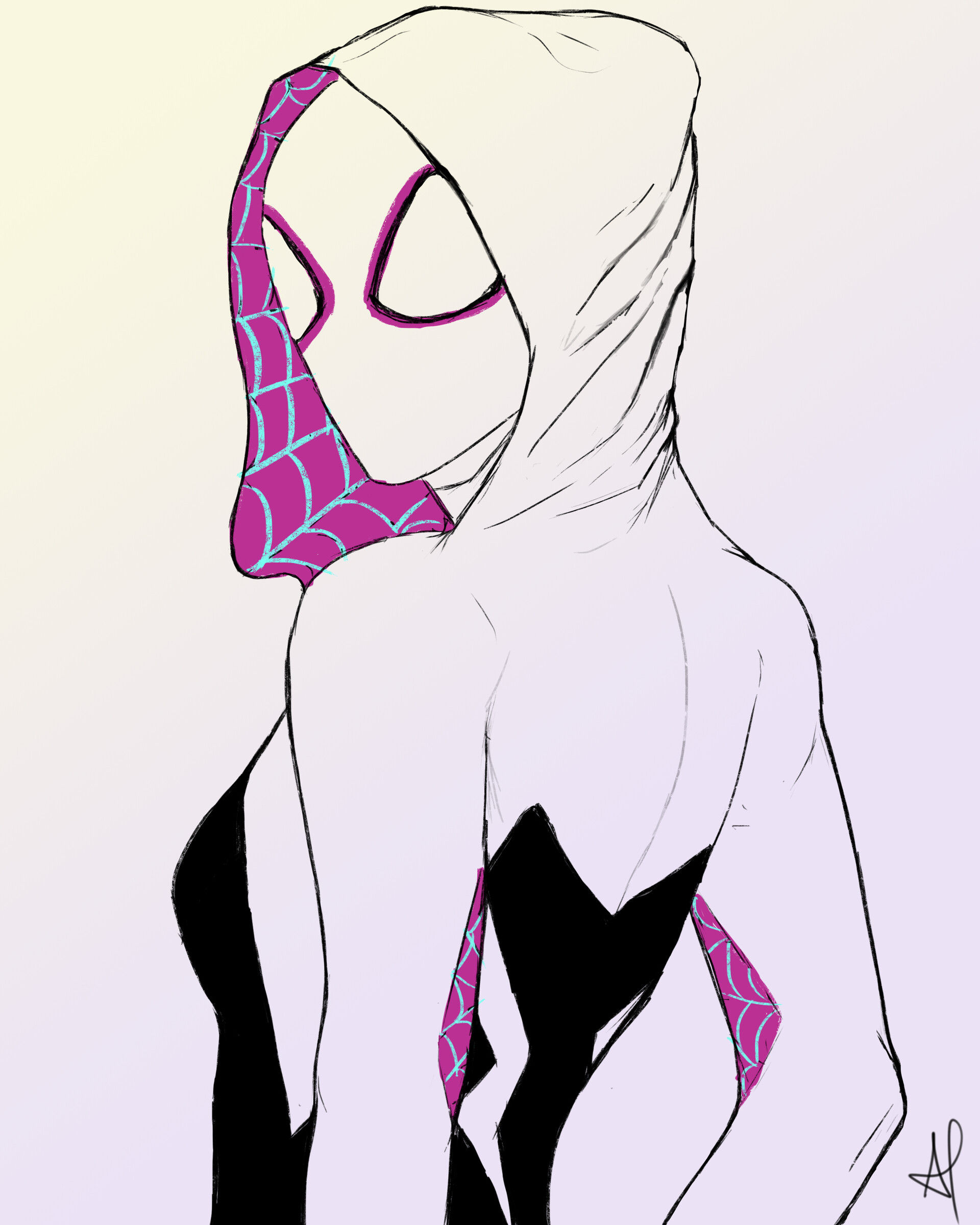 Wallpaper #x_SDOpMBKFX8bn3rH3iq191 Artstation Spider Gwen