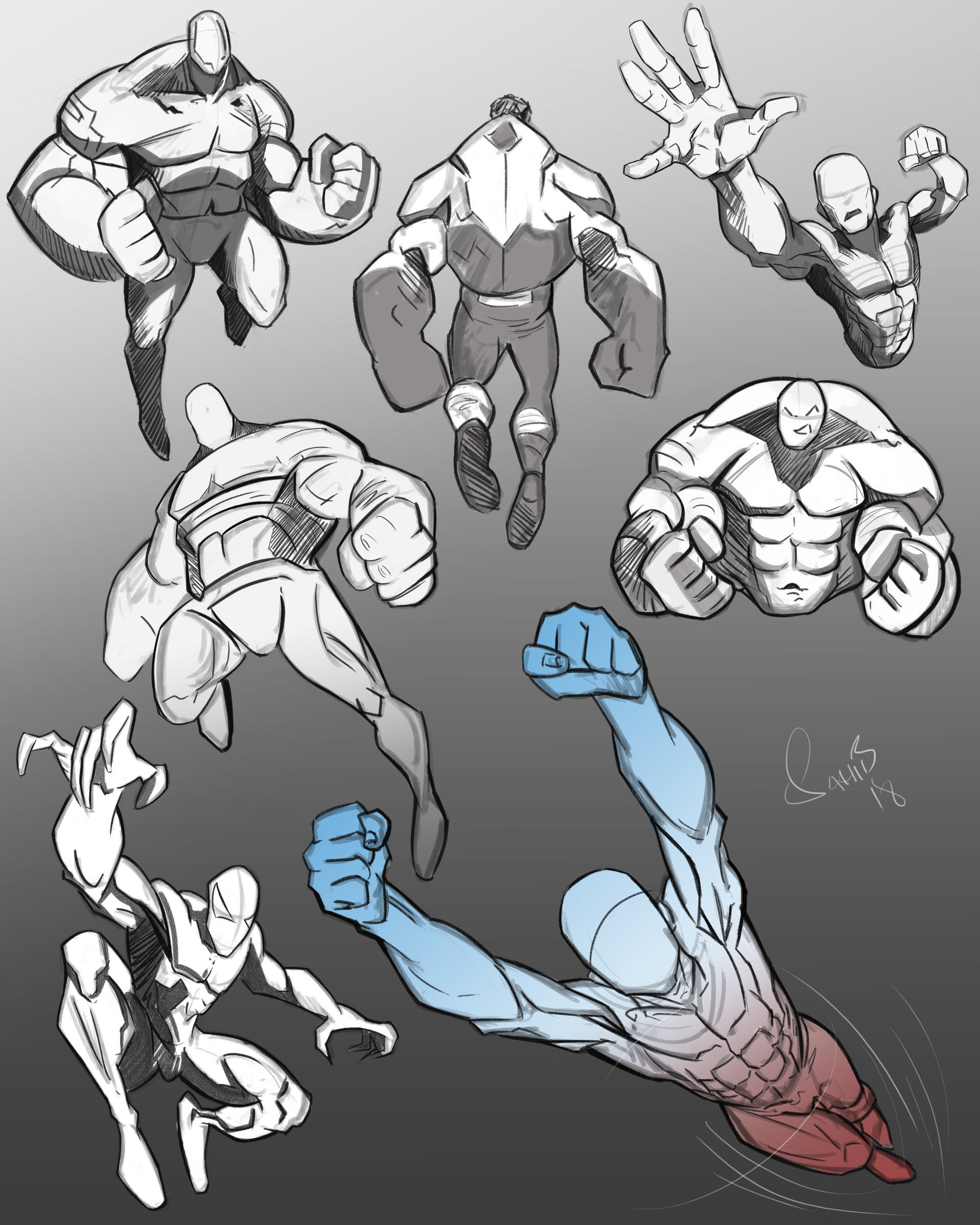 Wallpaper #Ce9iS5MBMN-XEVvVZDuM294 Superhero Action Pose