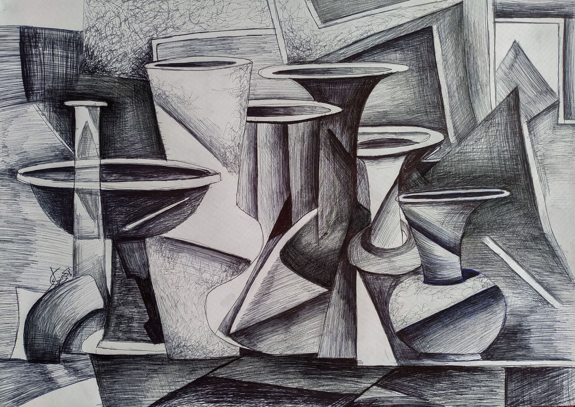Wallpaper #3WdzBJMBSpphPi3-77fu90 Artstation Abstract Still Life Drawing