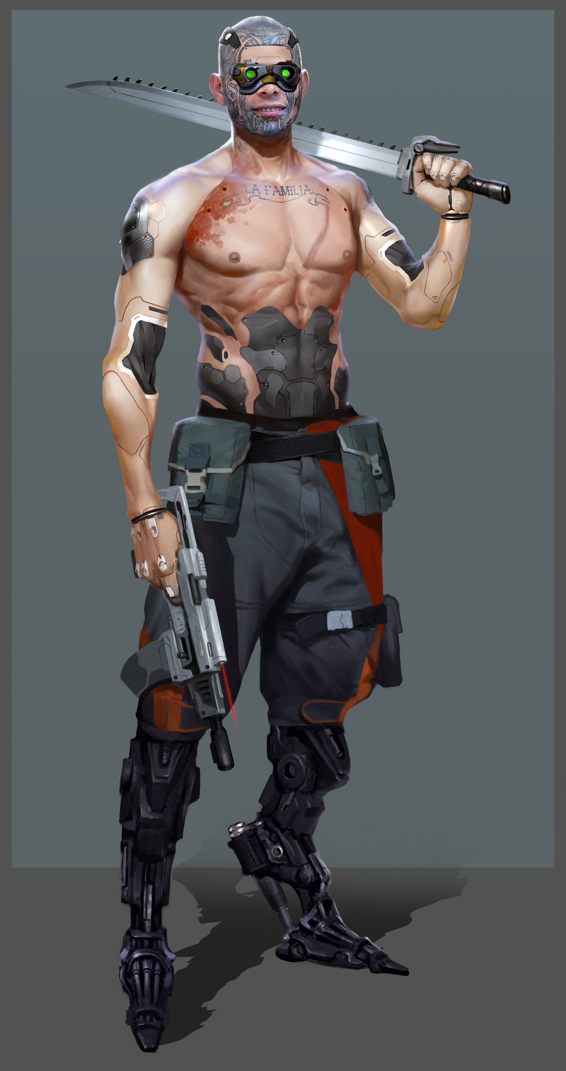Wallpaper #zhmsAo8BtGB6xQ78ukqJ57 Cyberpunk Latin Gang by Eugene Postebaylo Rimaginarycyberpunk