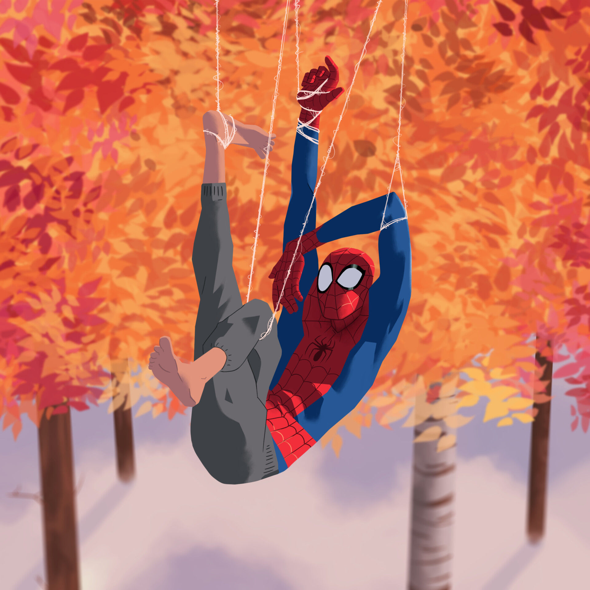 Wallpaper #YtWDNpMBY0Iw2JDGB5HK55 Artstation Peter B Parker into the Spider Verse