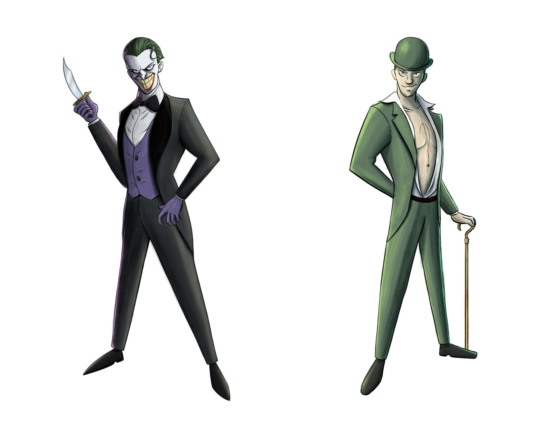 Wallpaper #tPu2hJcBx-Hc5Y20nq-122 The Riddler and the Joker