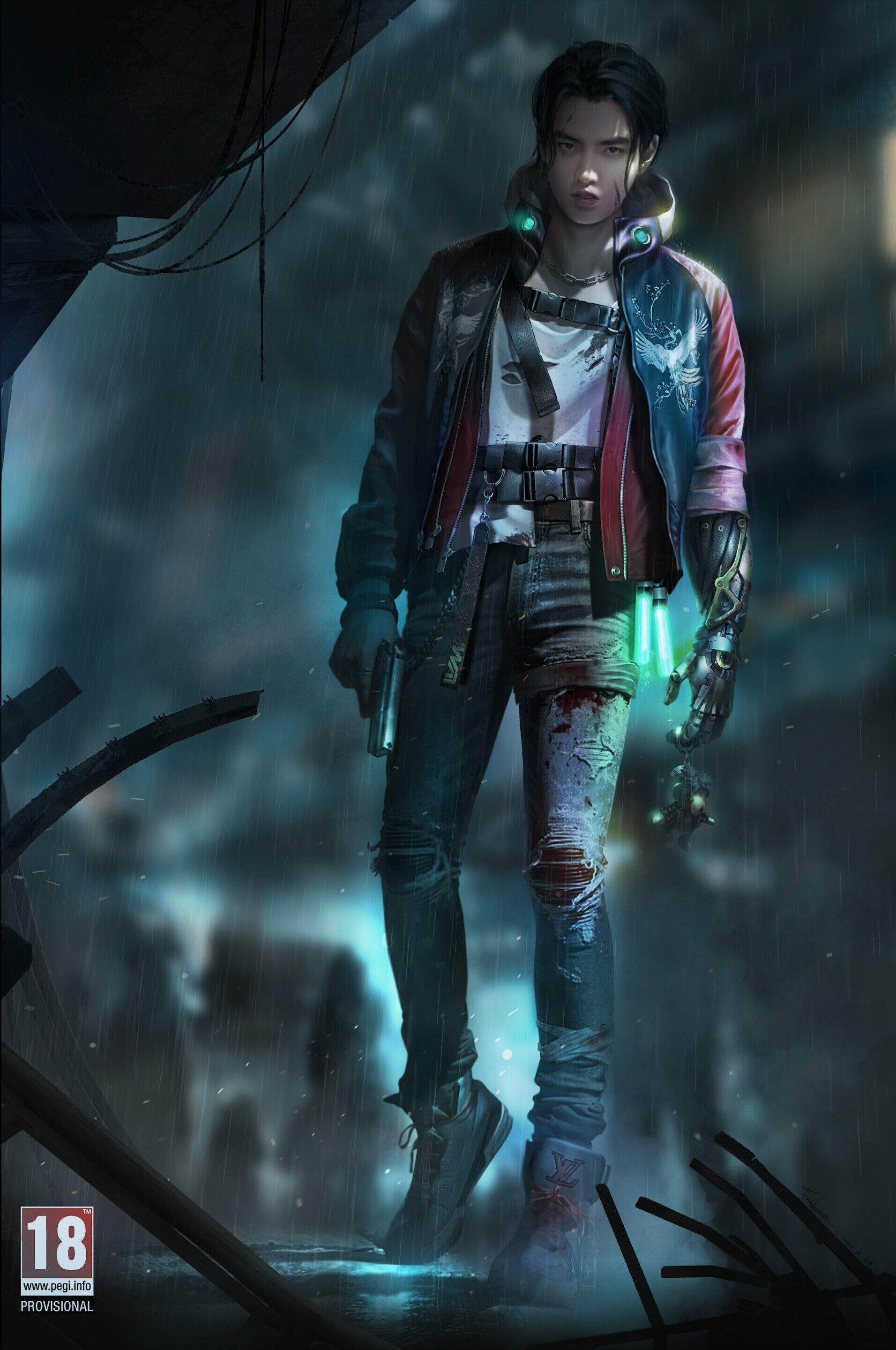 Wallpaper #WnTjvo4B_8f4nGFaZ2yS10 Artstation Cyberpunk Shanghai 2077