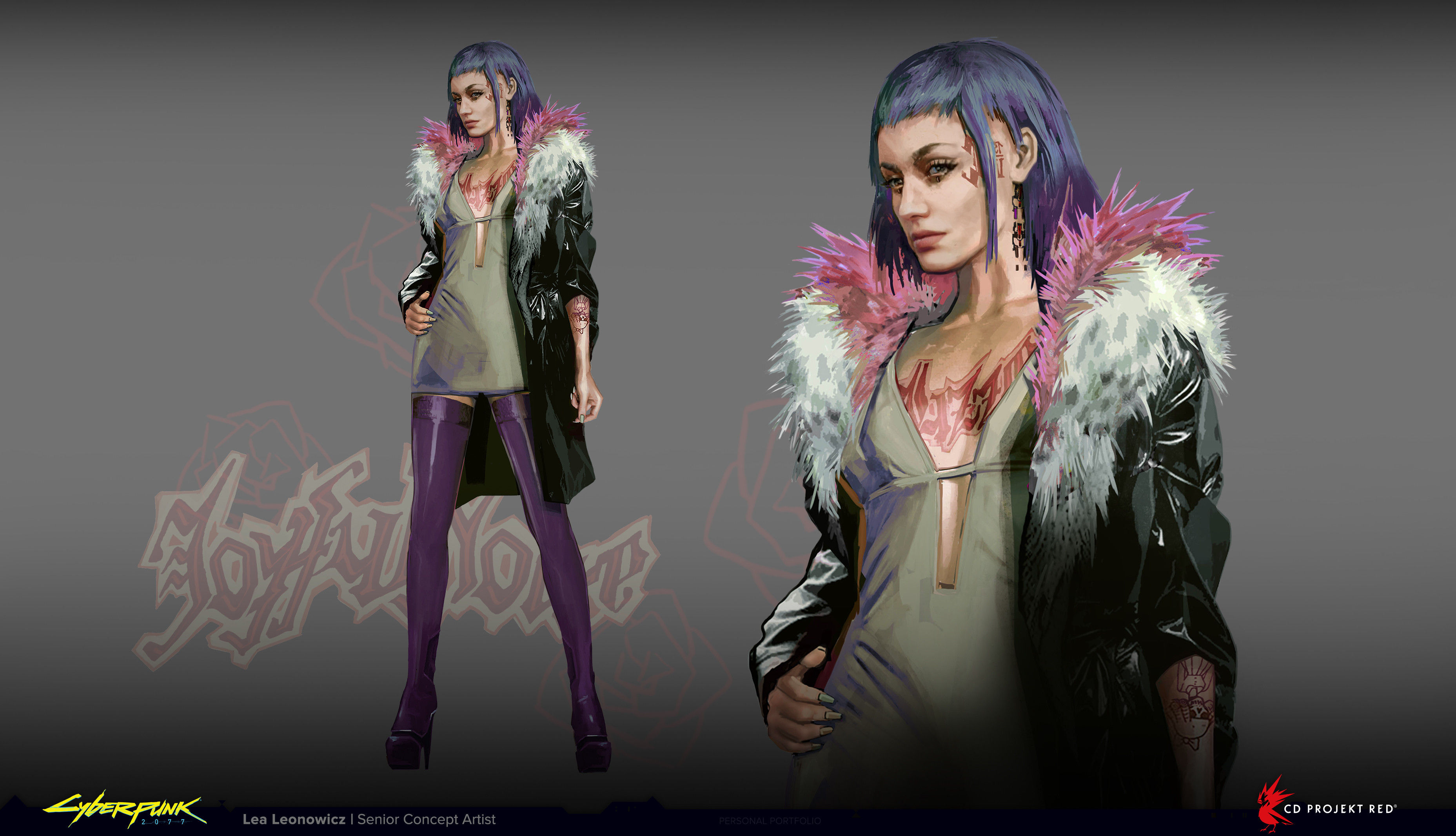 Wallpaper #DBlBBI8BtGB6xQ78UE6Y47 Lea Leonowicz Cyberpunk 2077 Evelyn Parker Character Concept Art
