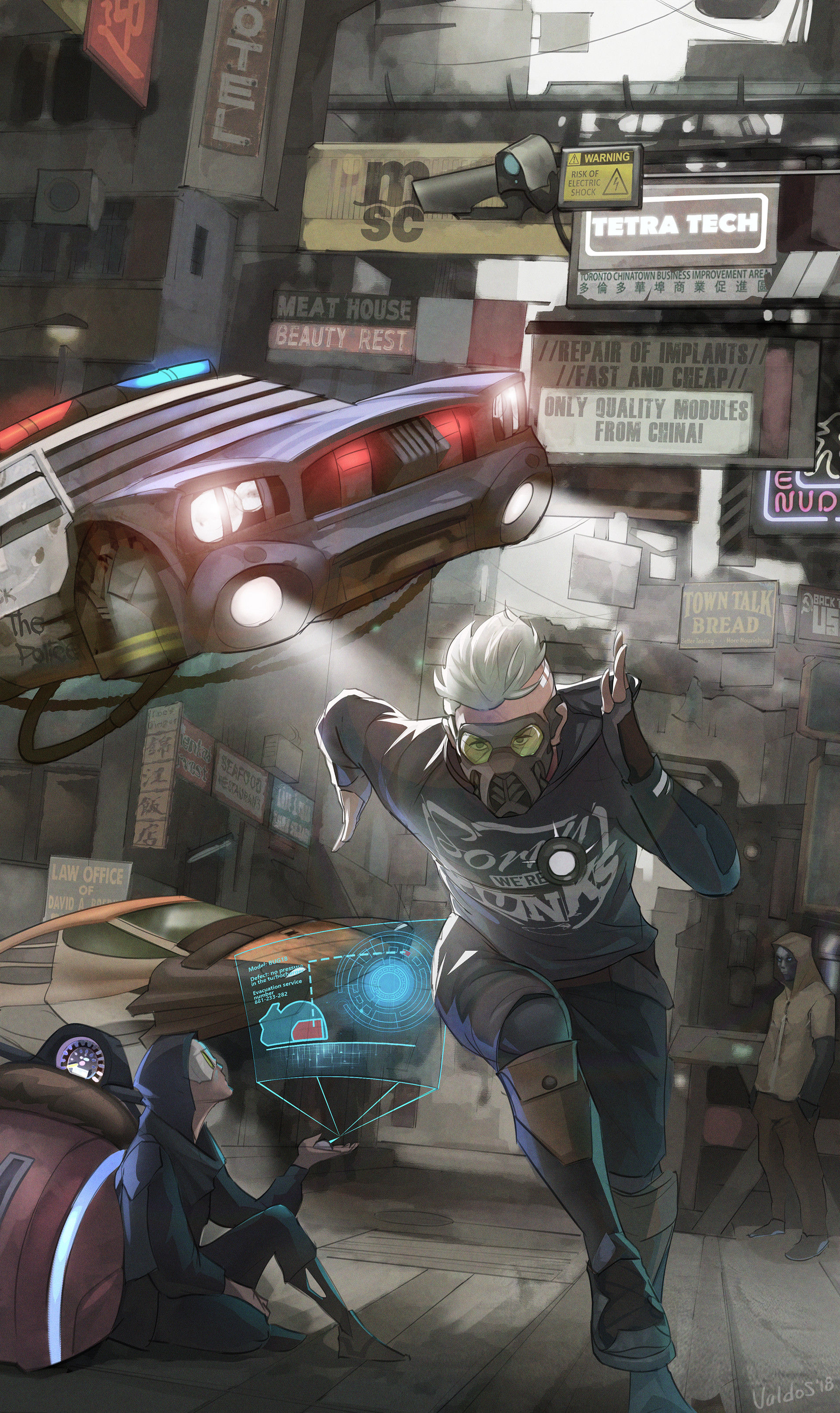 Wallpaper #4Wf665IBSpphPi3-Uk_618 Cyberpunk Sketch by Valentin Valdos Rcyberpunk