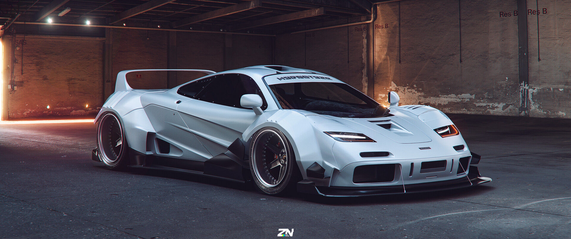 Wallpaper #LhmfB48BtGB6xQ78aleL18 Artstation Mclaren F1 Custom Widebody